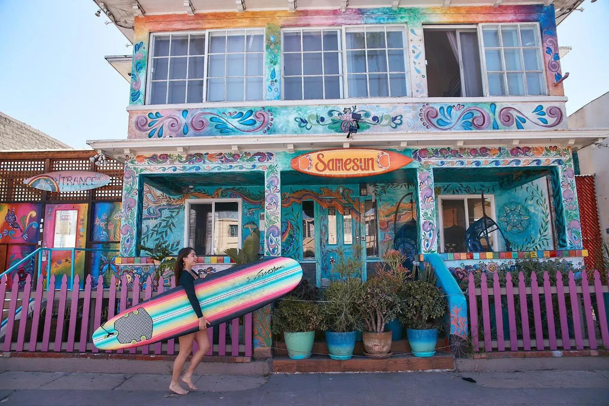 Property building in Samesun Ocean Beach Hotel & Hostel Property building in Samesun Ocean Beach Hotel & Hostel