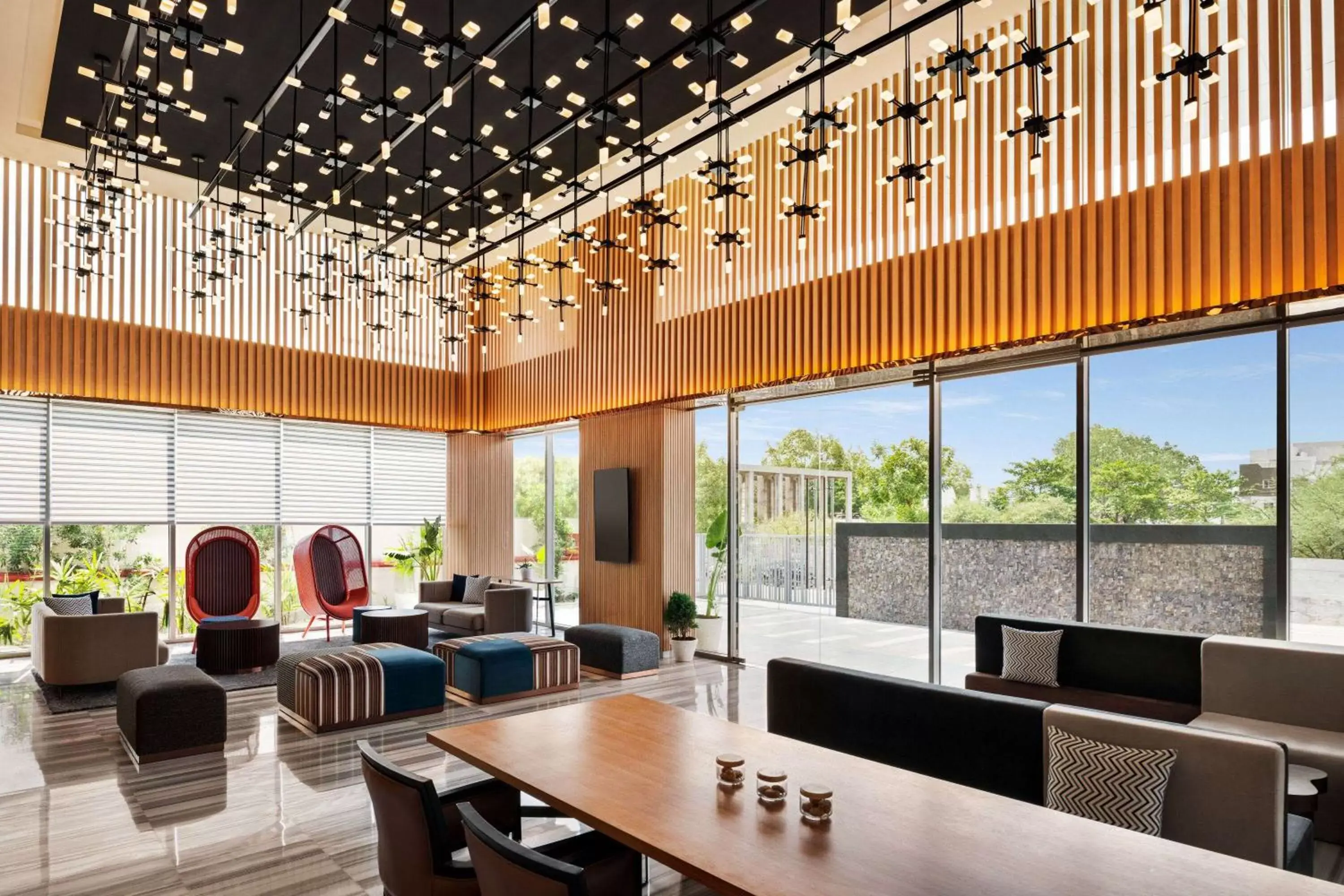 Lobby or reception in Ramada Encore by Wyndham Indore Nipania Lobby or reception in Ramada Encore by Wyndham Indore Nipania