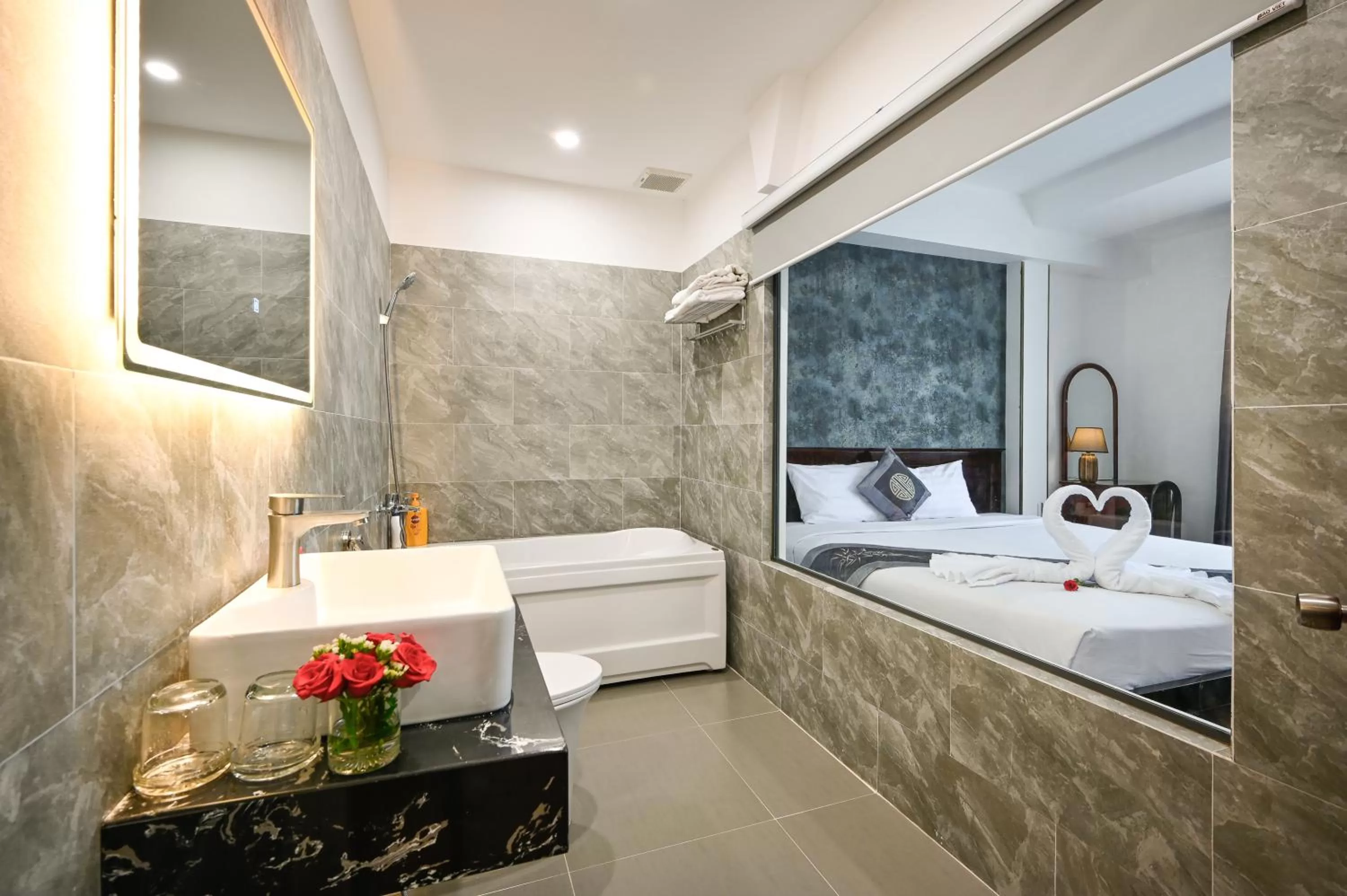 Bathroom in TN Central Hotel