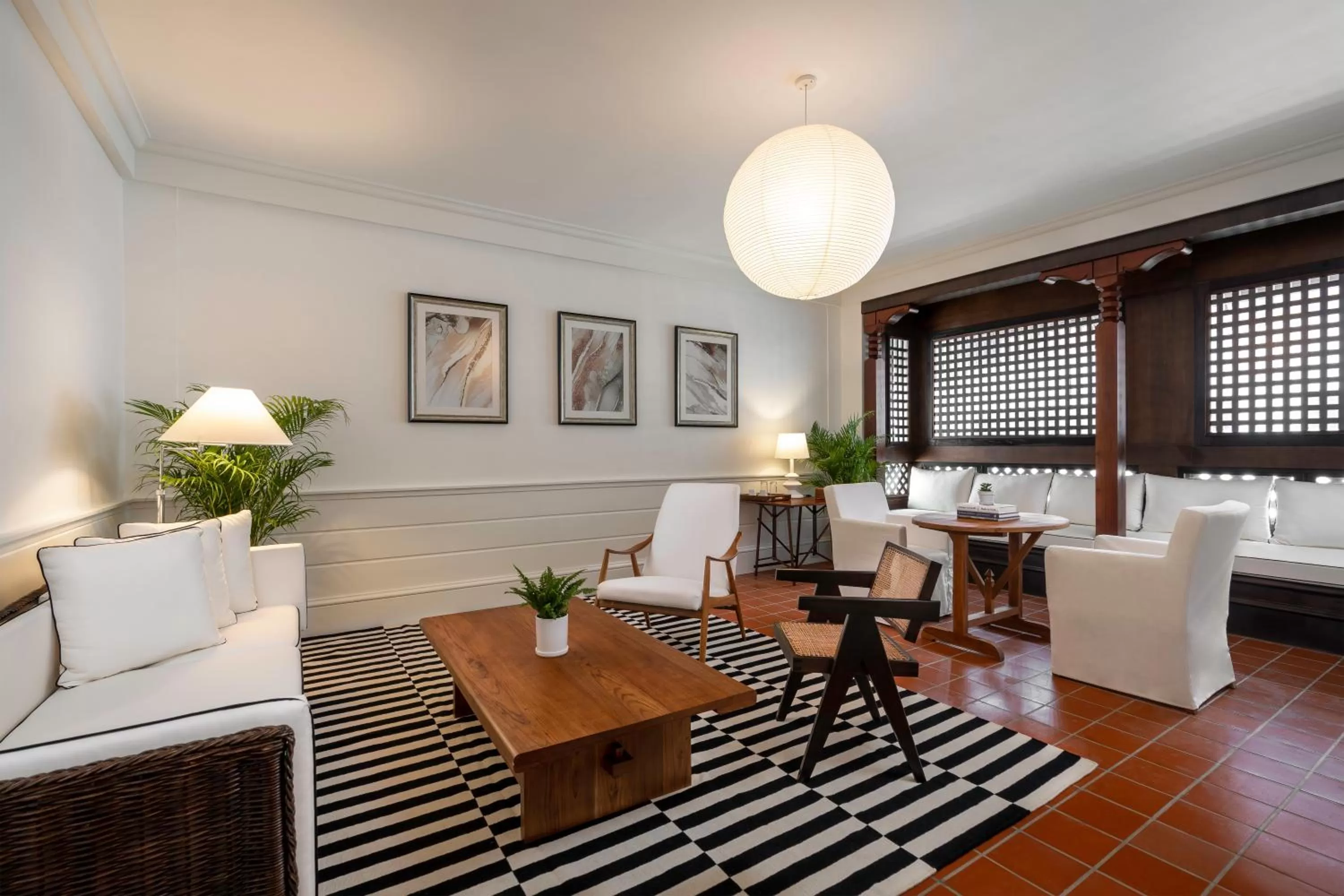 Living room in Bella Nara Hotel Chiang Mai