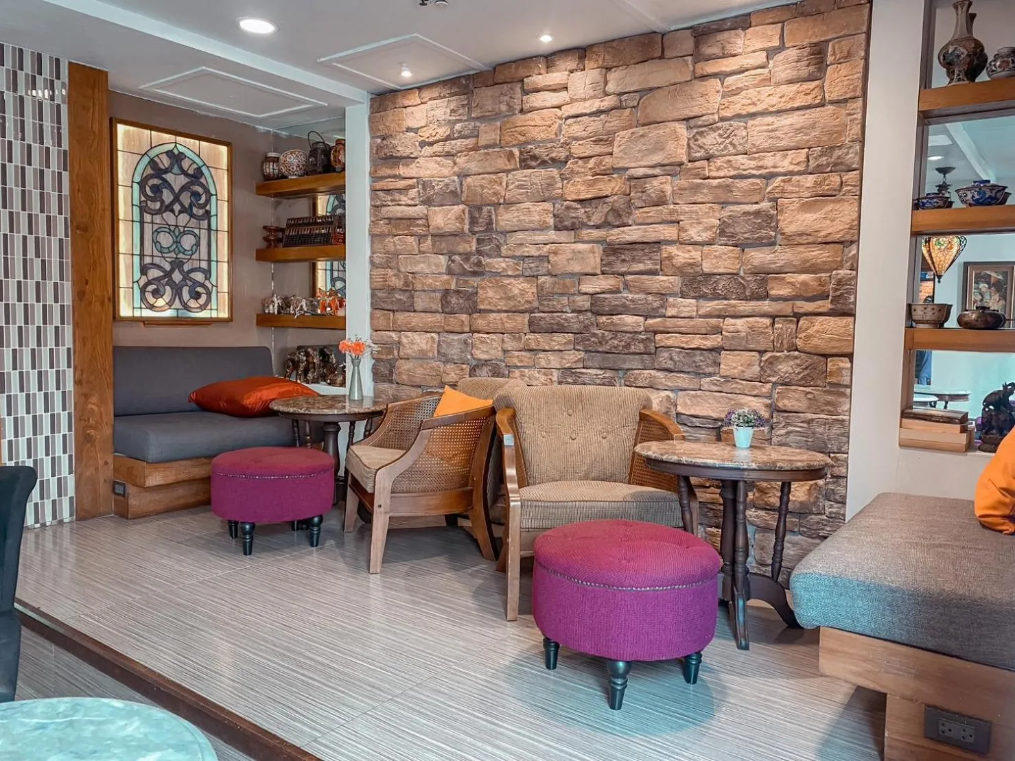 Living room in The Siam Heritage Hotel