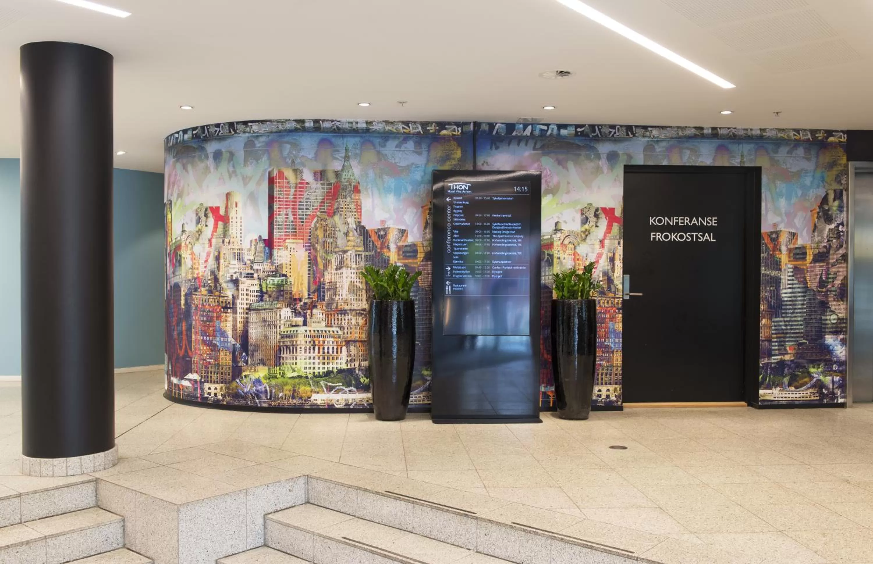 Decorative detail in Thon Hotel Vika Atrium