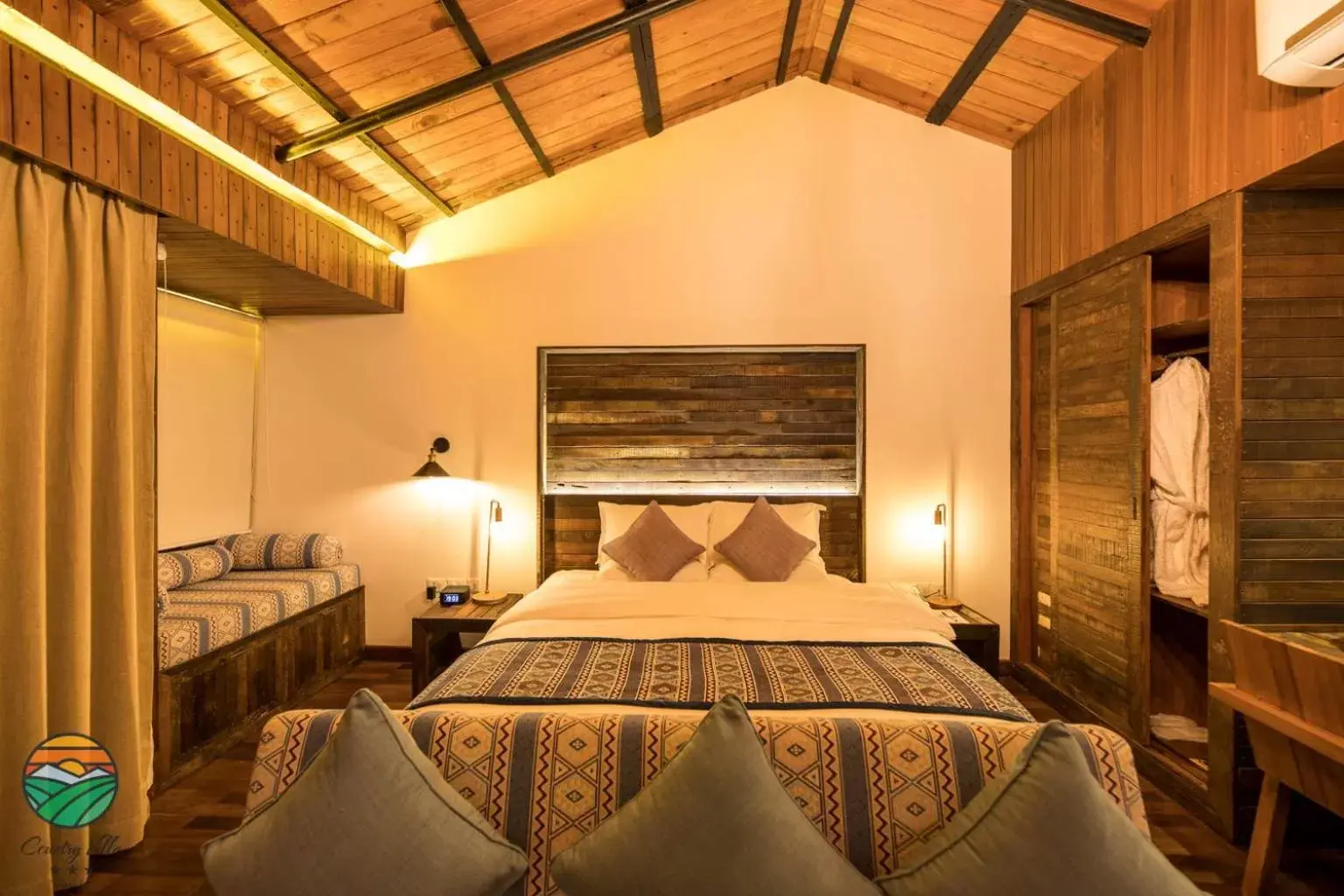 Bed in Hotel Country Villa