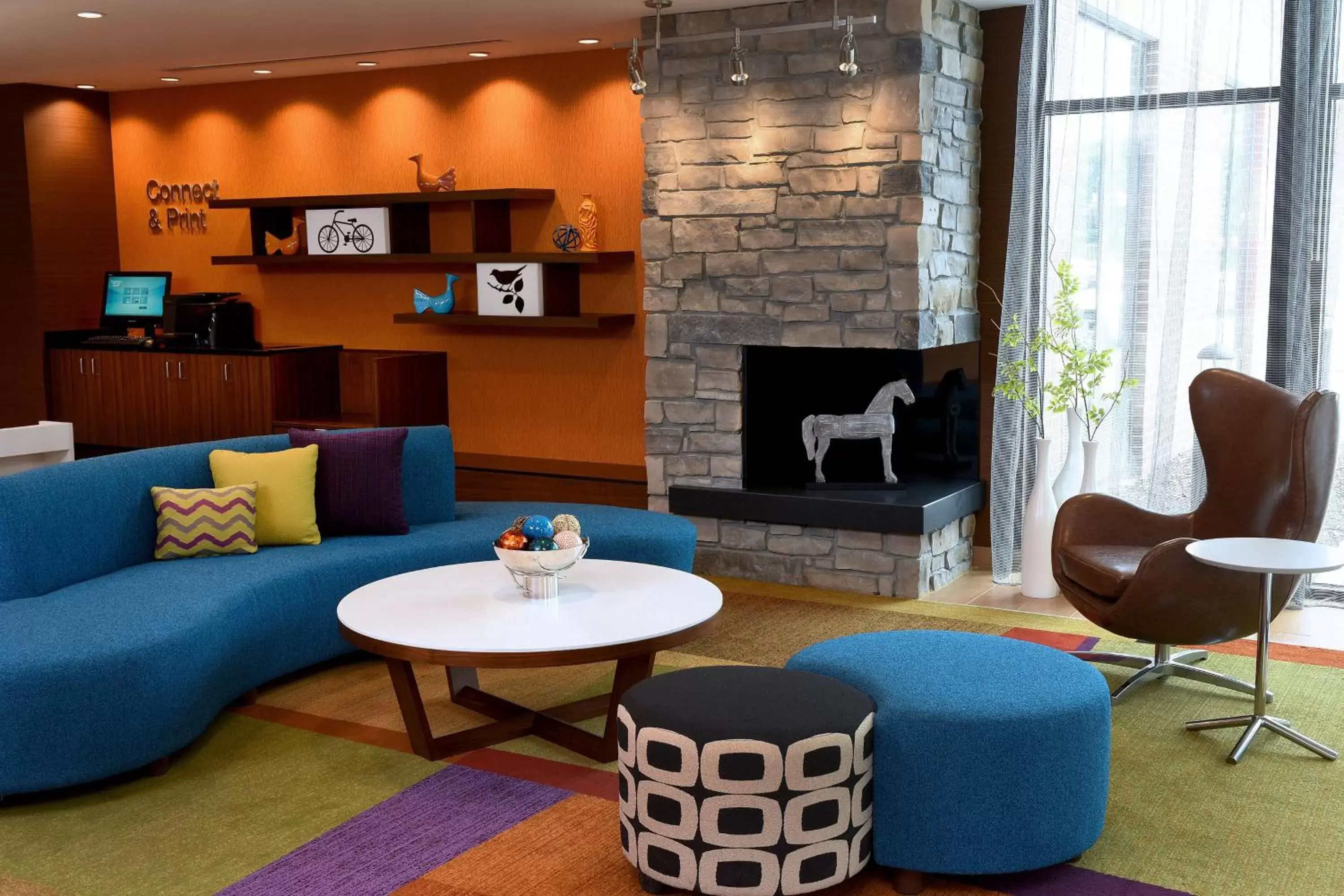 Lobby or reception, Seating Area in Fairfield Inn & Suites by Marriott Omaha West