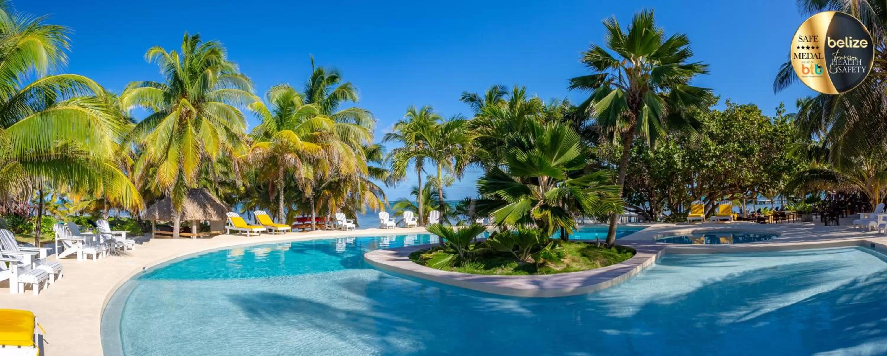 Swimming pool in Portofino Beach Resort-An Authentic Island Escape!