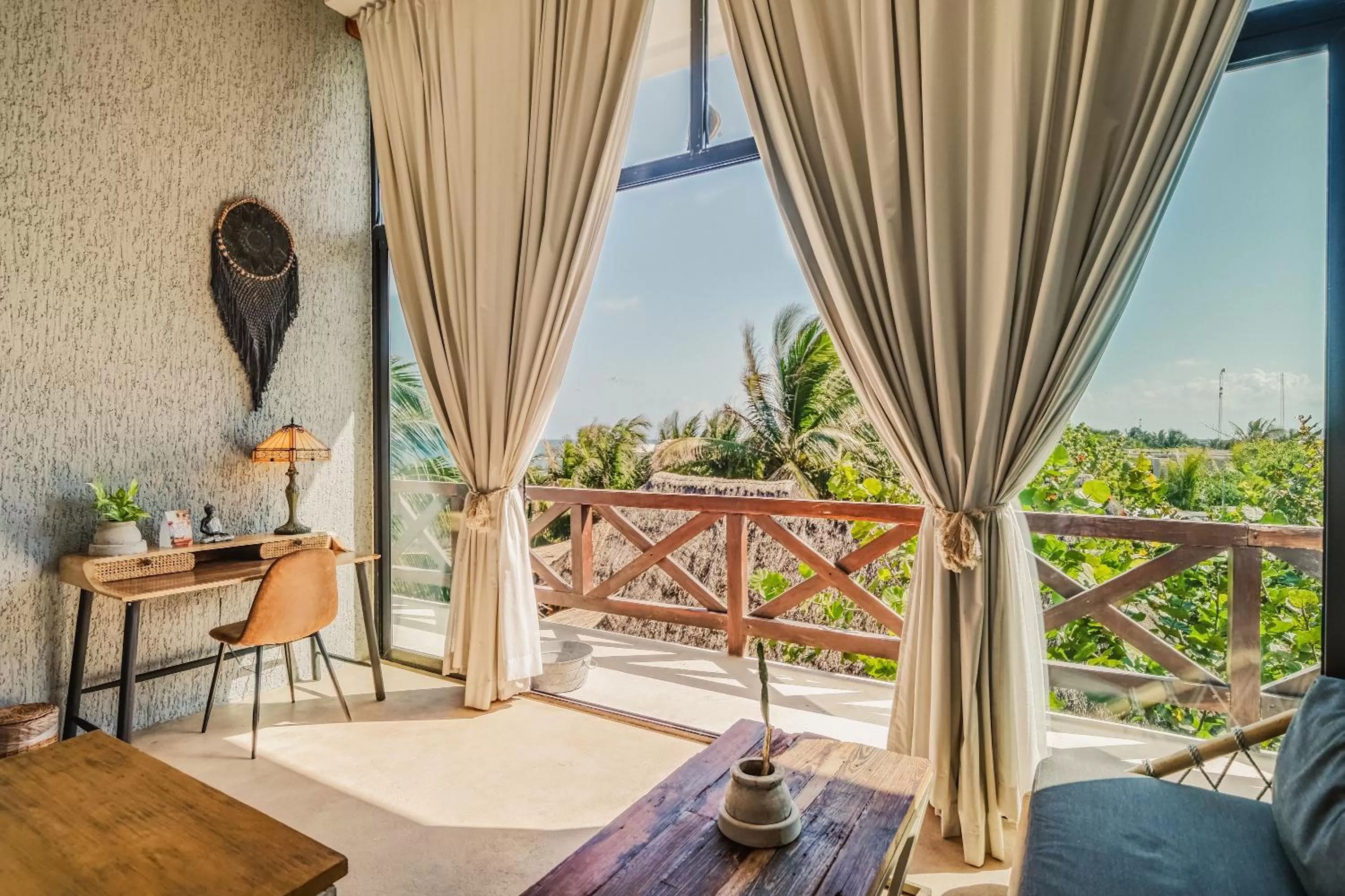 Garden view in Hotelito Azul