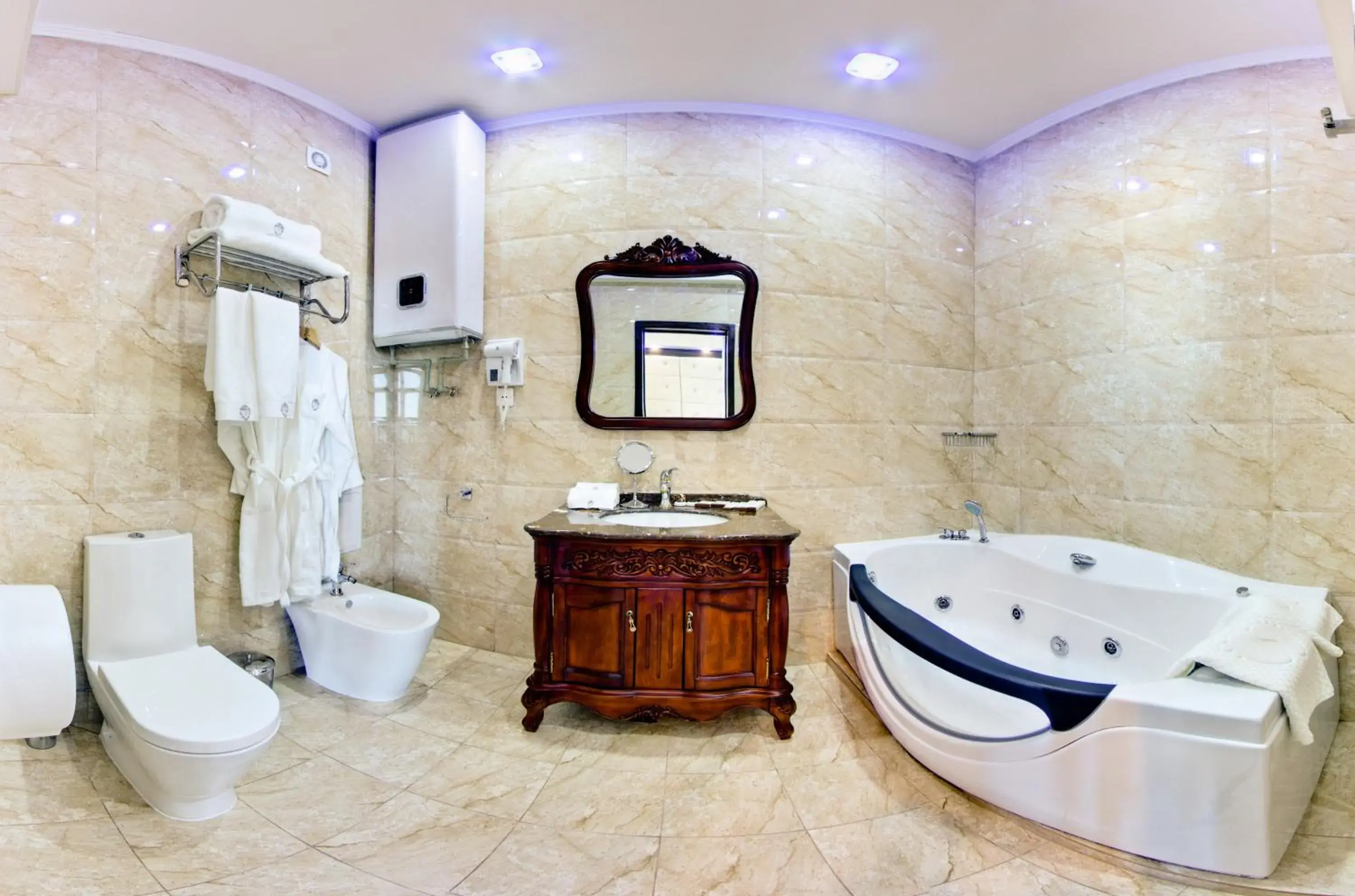 Bathroom in Plaza Hotel Bishkek