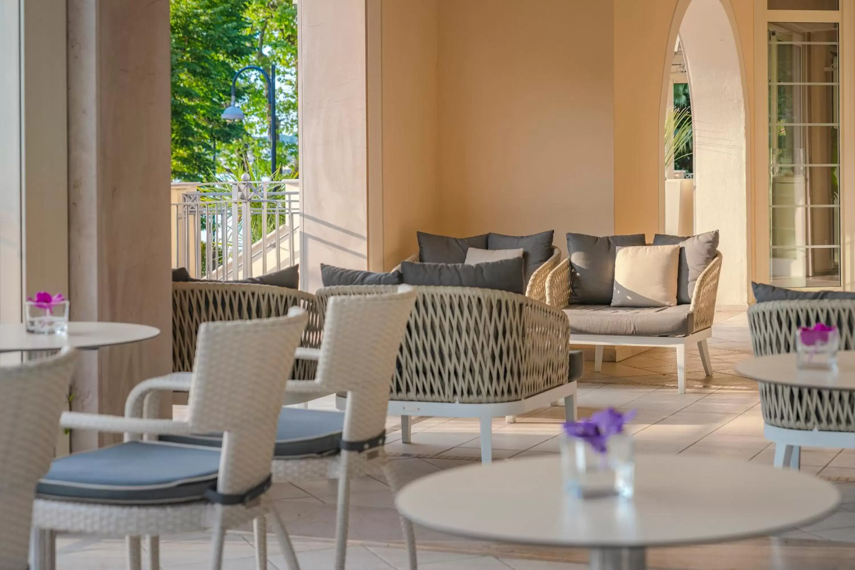 Balcony/Terrace, Restaurant/Places to Eat in Villa Rosa Hotel Desenzano