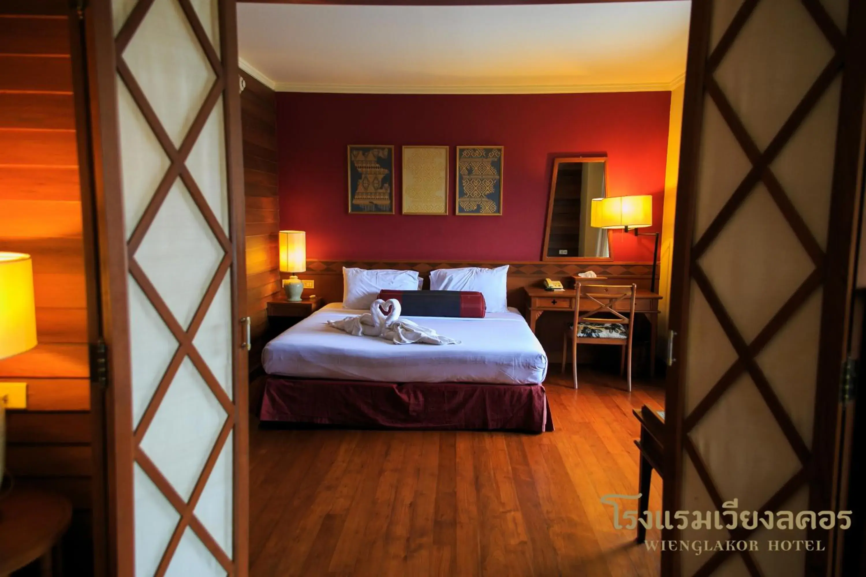 Bed in Wienglakor Hotel Lampang Bed in Wienglakor Hotel Lampang