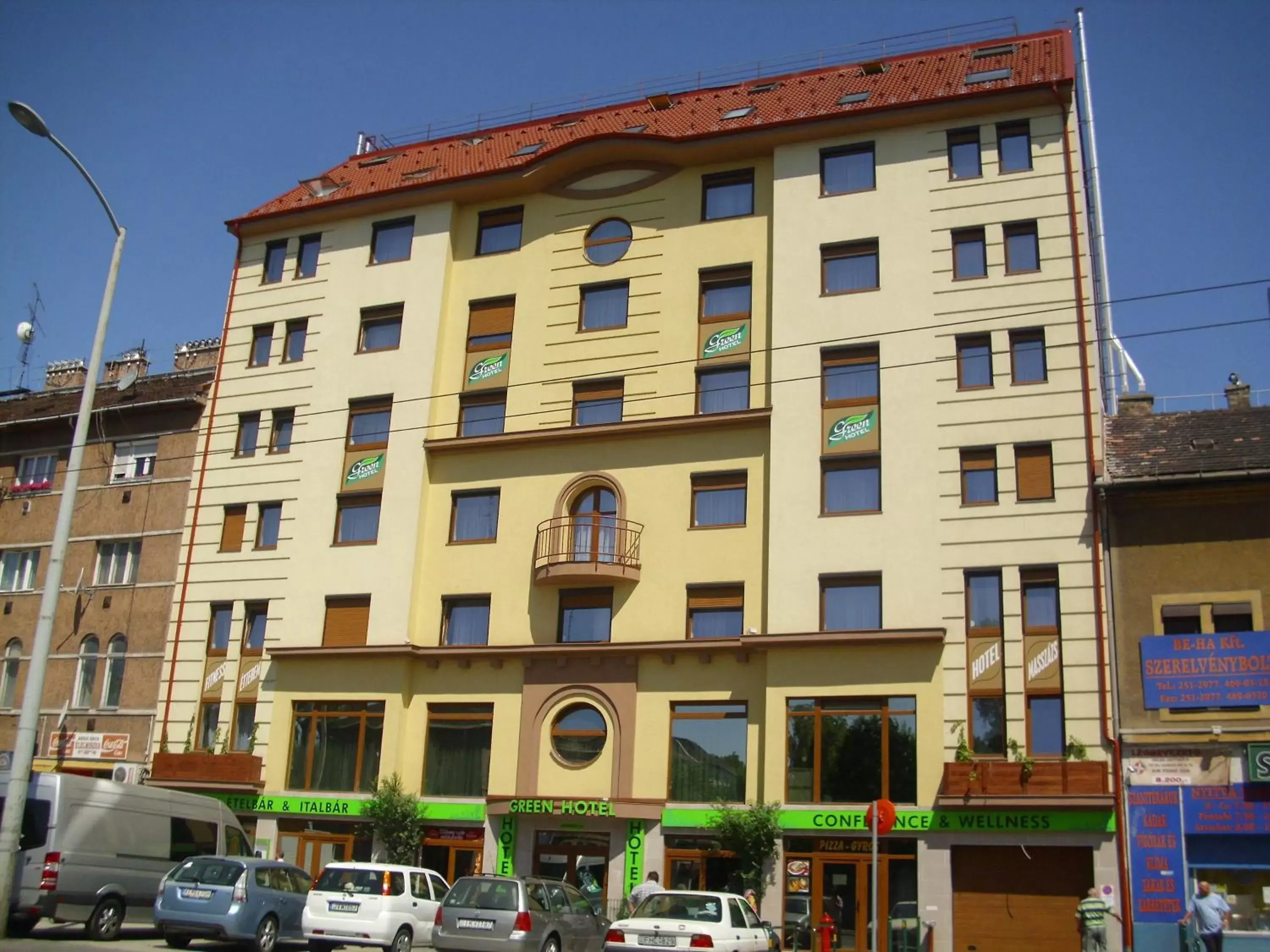 Facade/entrance, Property Building in Green Hotel Budapest
