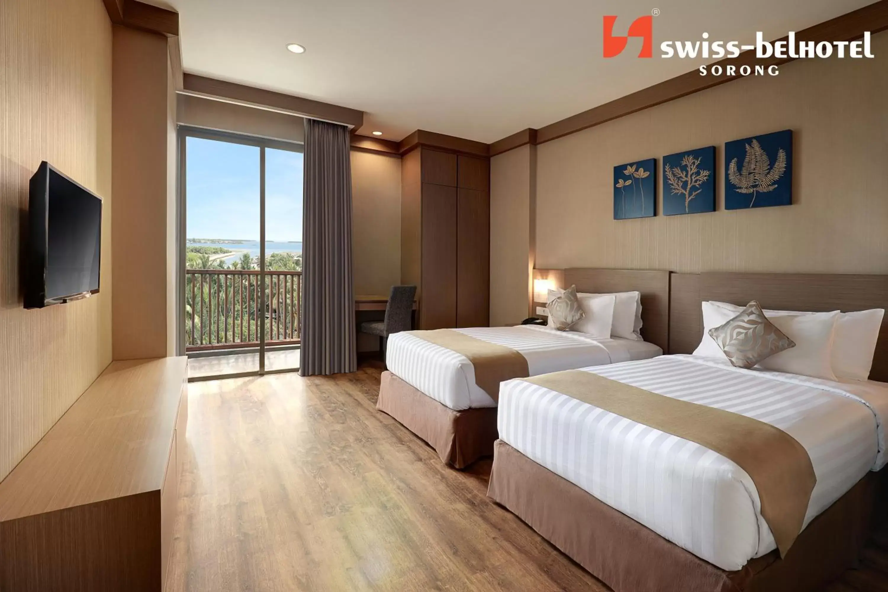 Bed in Swiss-Belhotel Sorong