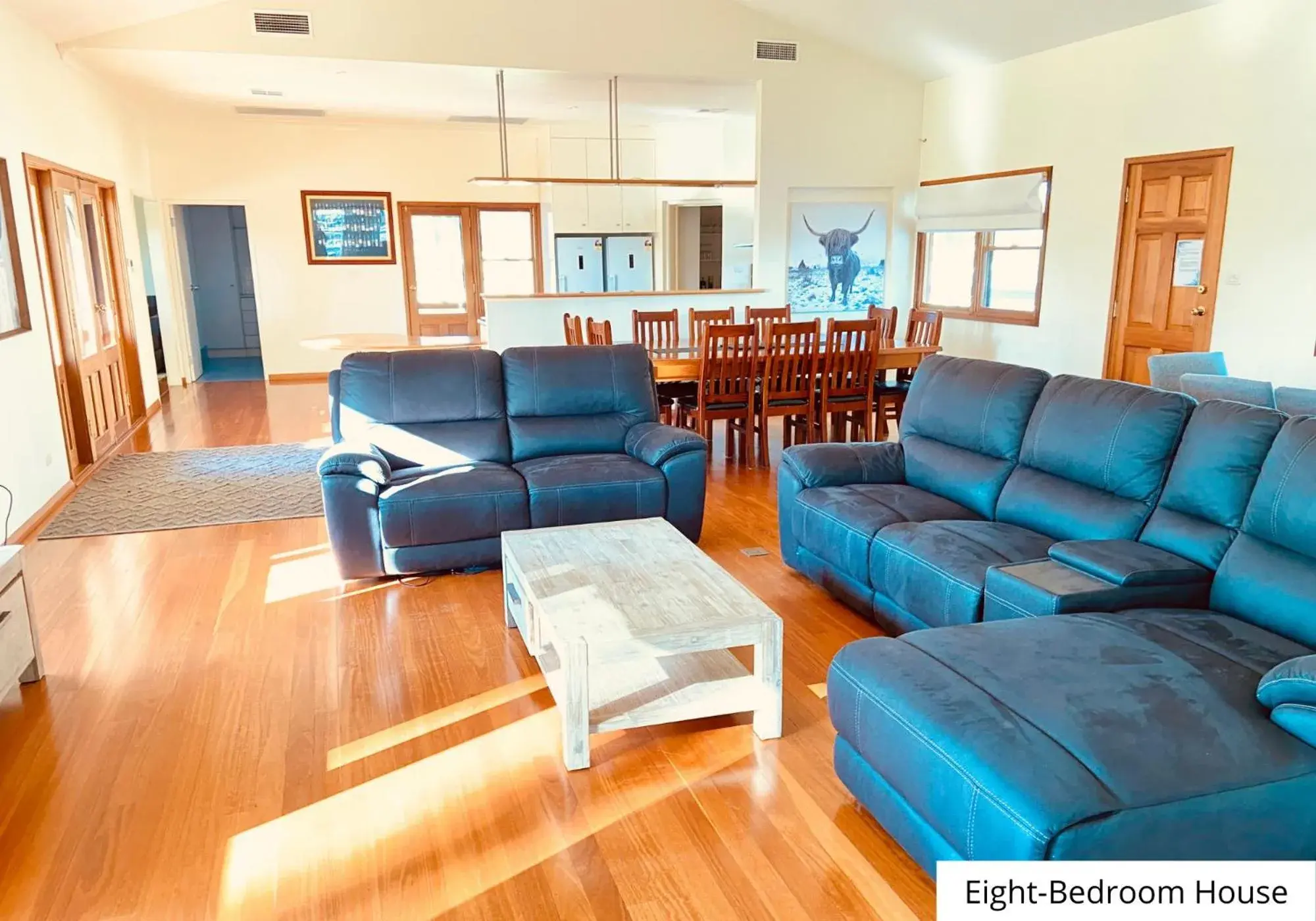 Living room in Pokolbin Village Estate