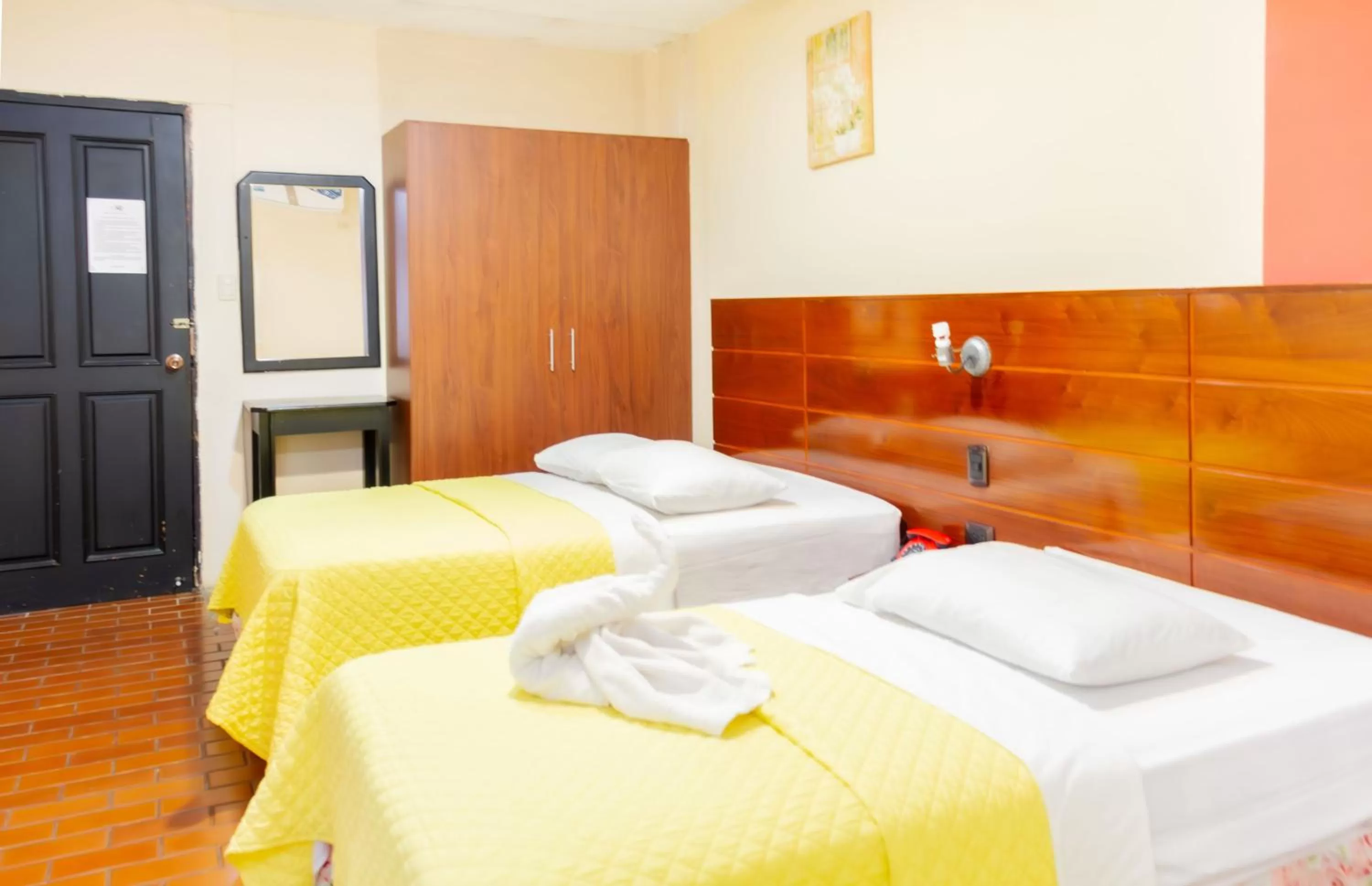 Bed in Hostal Antares