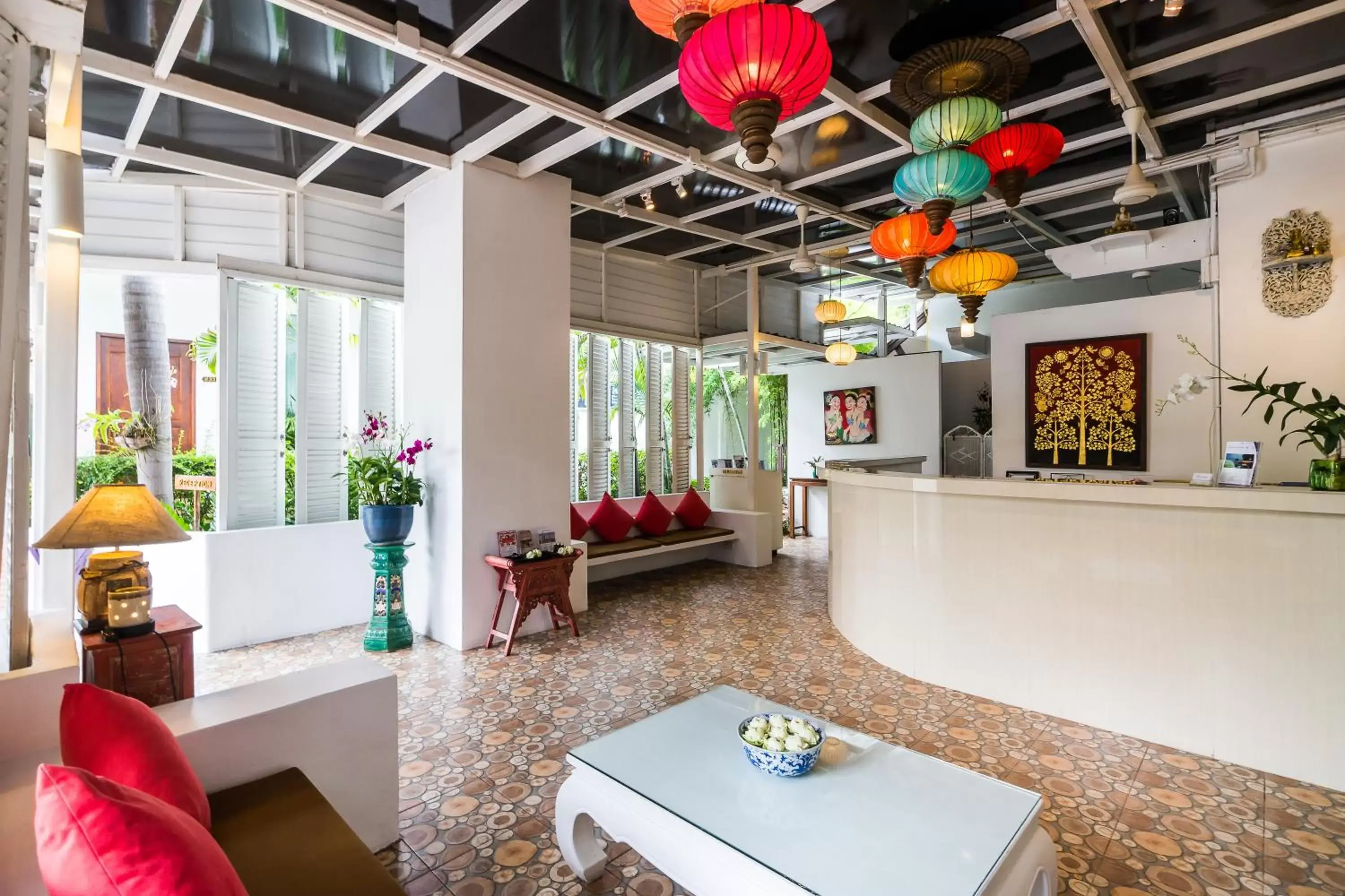 Communal lounge/ TV room, Lobby/Reception in Laksasubha Hua Hin