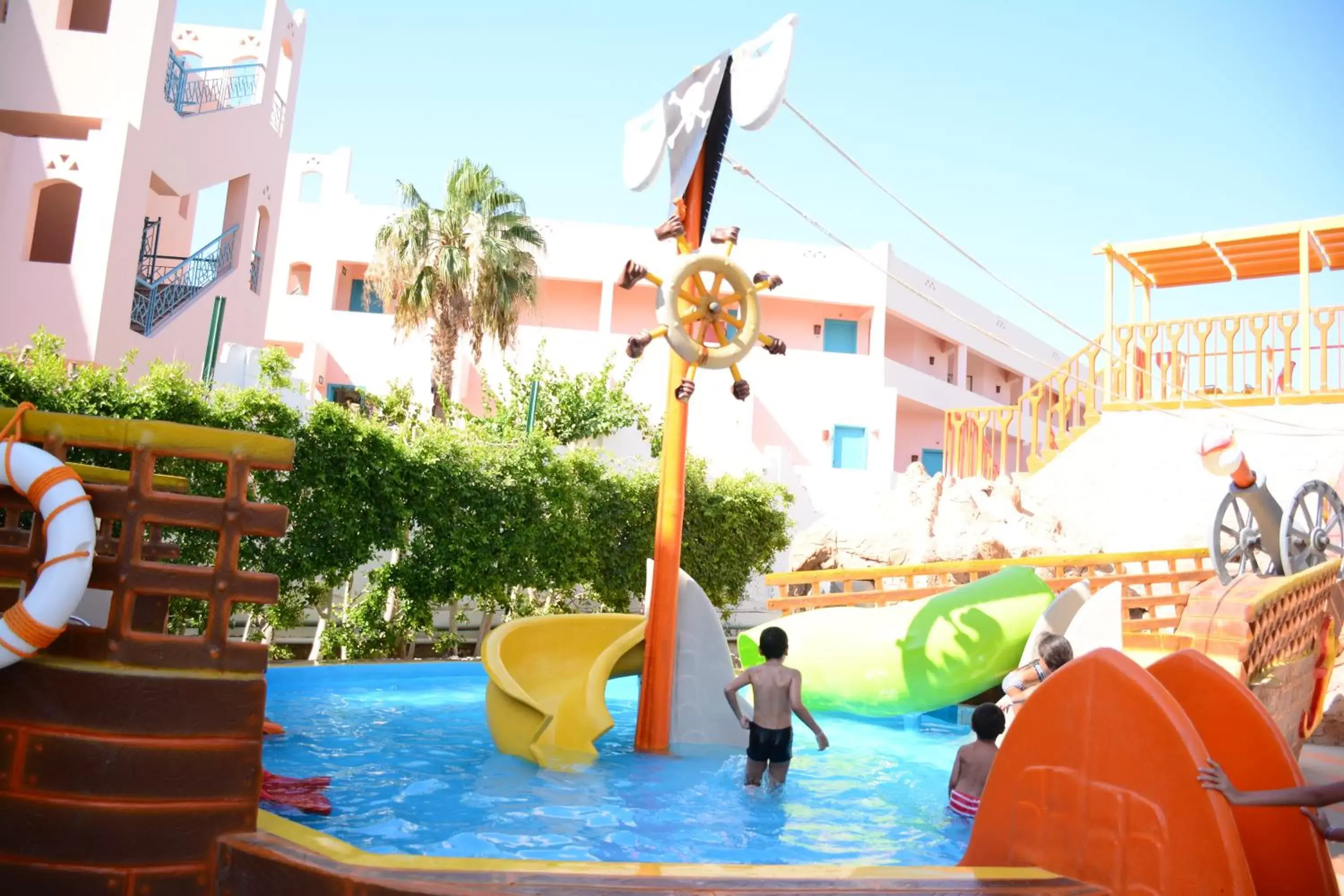 Aqua park, Swimming Pool in MinaMark Beach Resort for Families and Couples Only