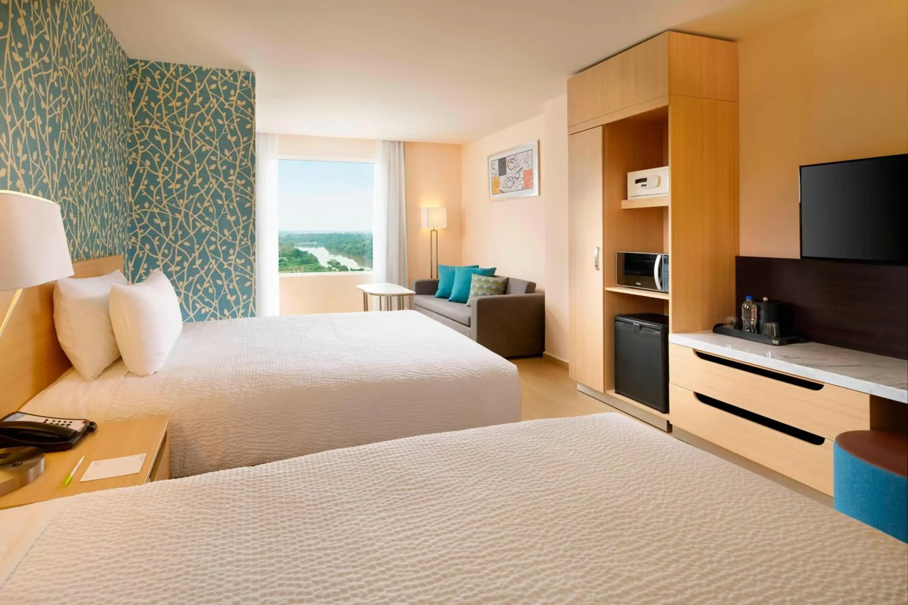 Bedroom, Bed in Fairfield Inn & Suites by Marriott Villahermosa Tabasco