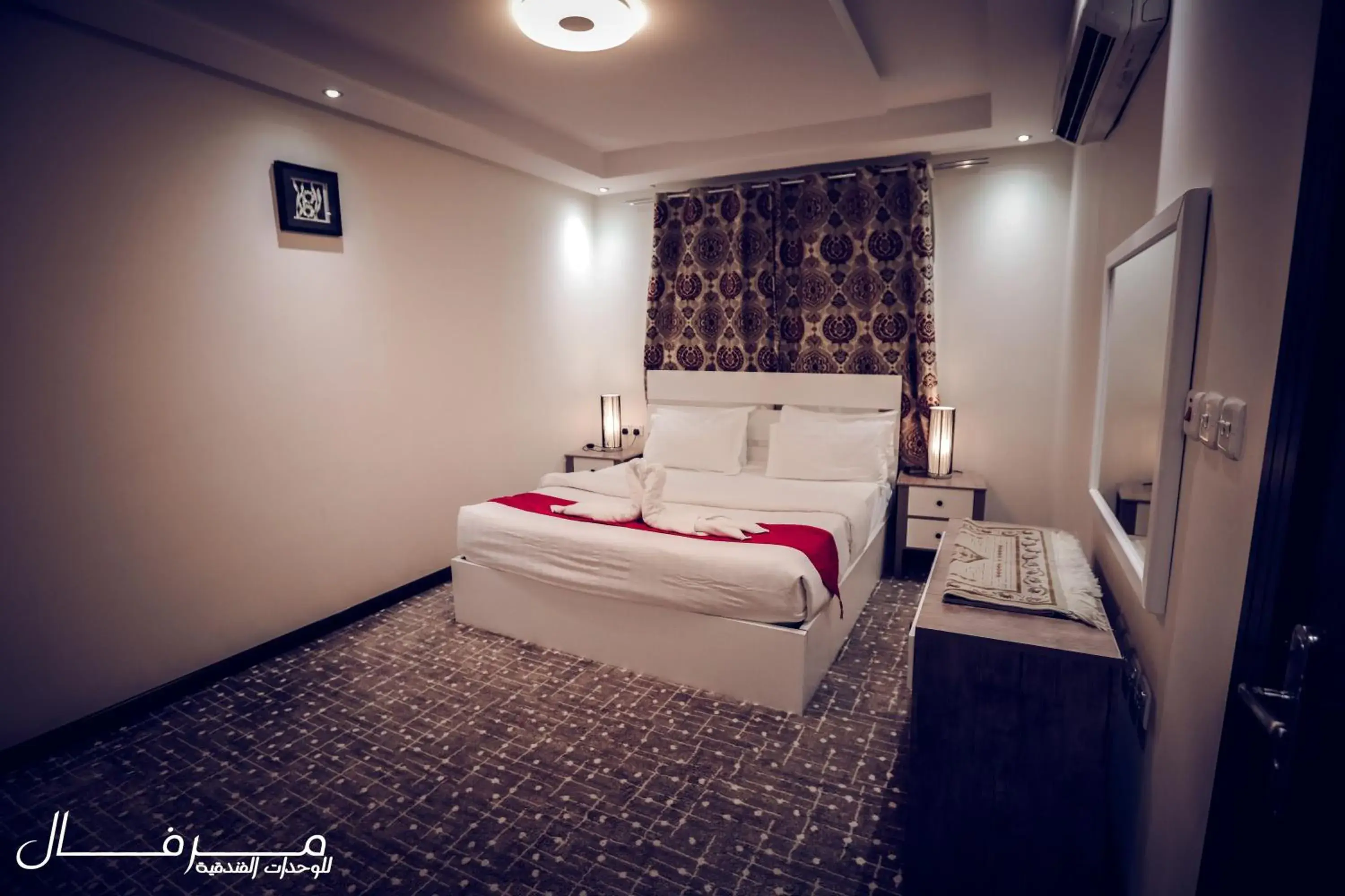 Bedroom, Bed in Merfal Hotel Apartments Al Taawan