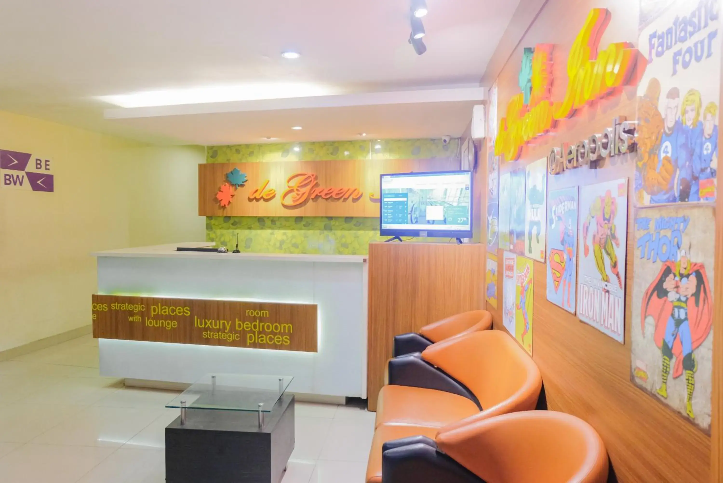 Lobby or reception in De Green Inn at Aeropolis Lobby or reception in De Green Inn at Aeropolis