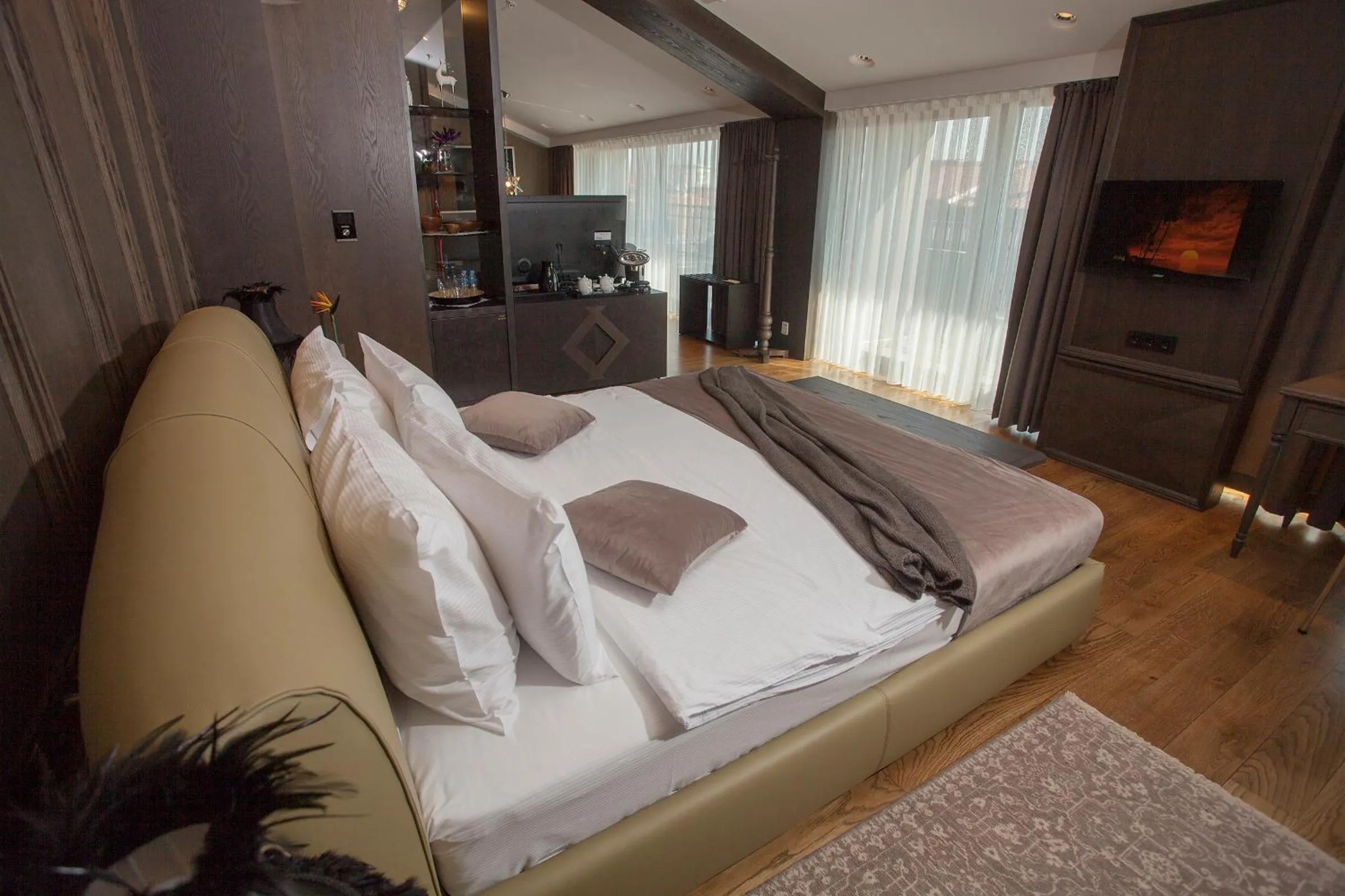 Bed in Solun Hotel & SPA