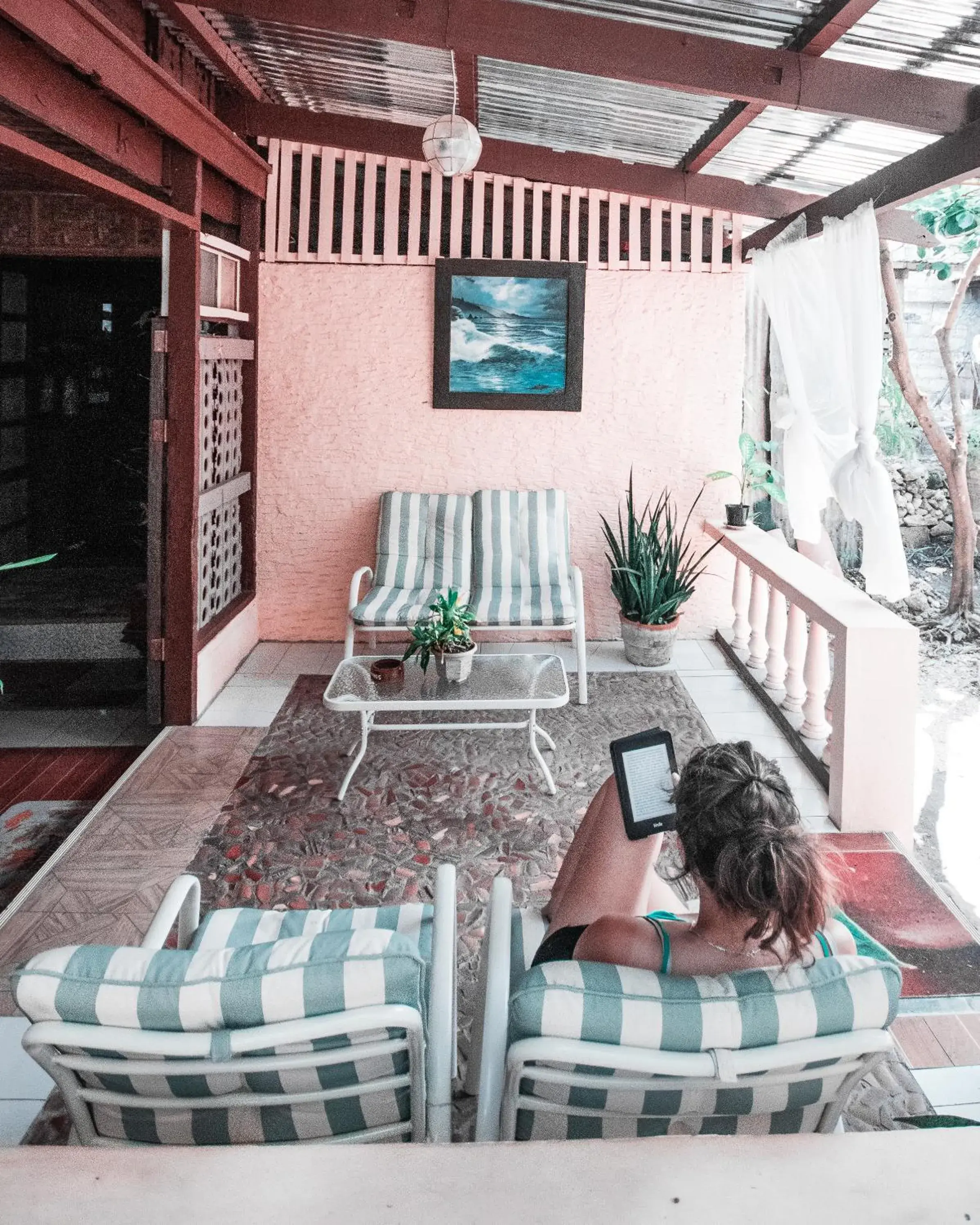 Patio in Oasis Balili Heritage Lodge