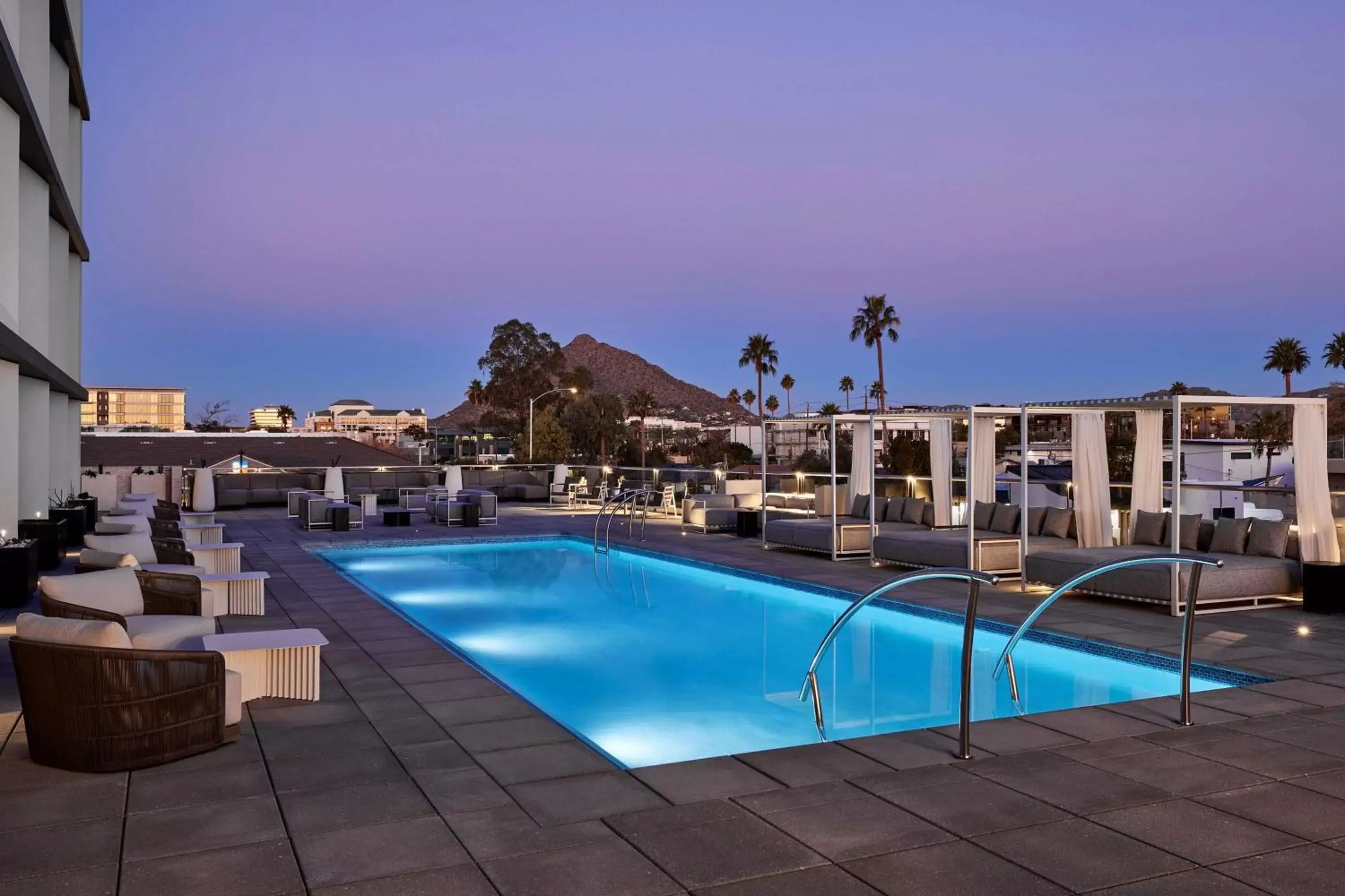 Pool view in Senna House Hotel Scottsdale, Curio Collection By Hilton Pool view in Senna House Hotel Scottsdale, Curio Collection By Hilton
