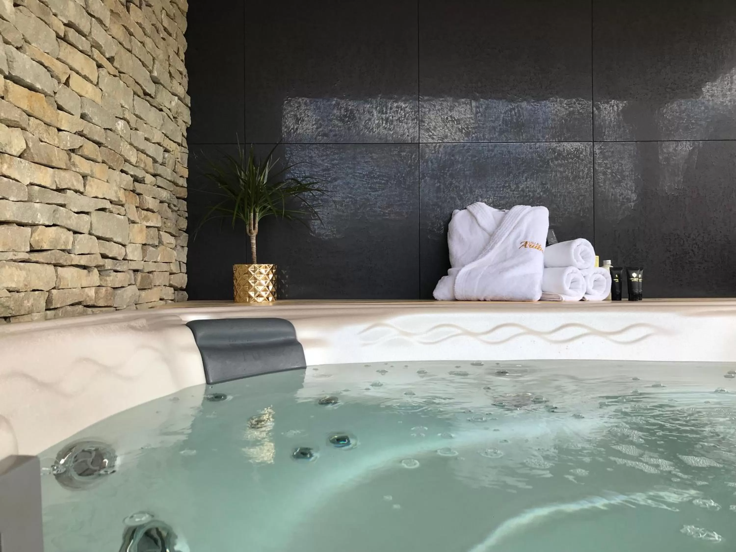 Hot Tub, Bathroom in Villa Aruba & Private SPA Suites