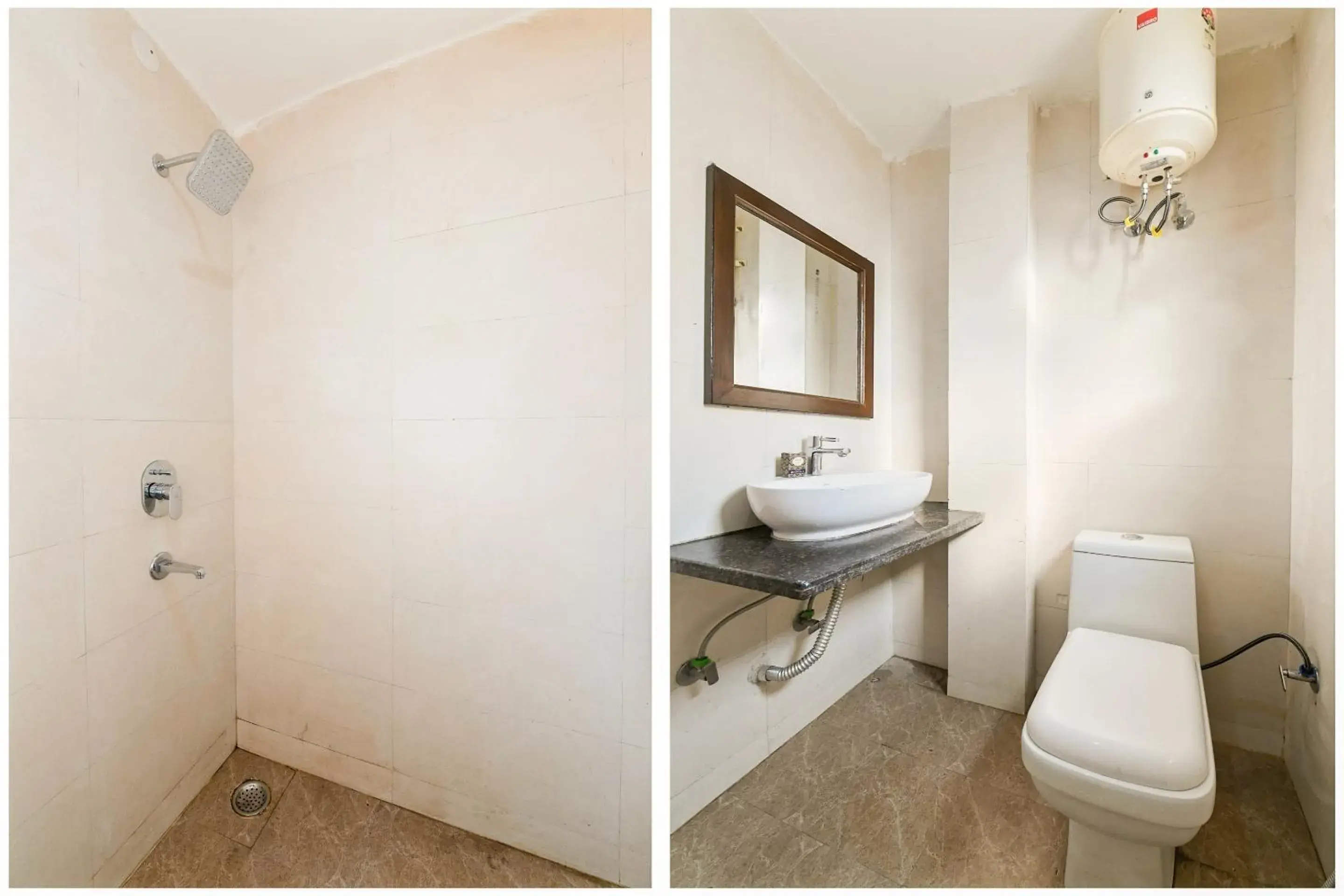 Bathroom in OYO White Rose Wallon Hotel Near Qutab Minar Metro Station