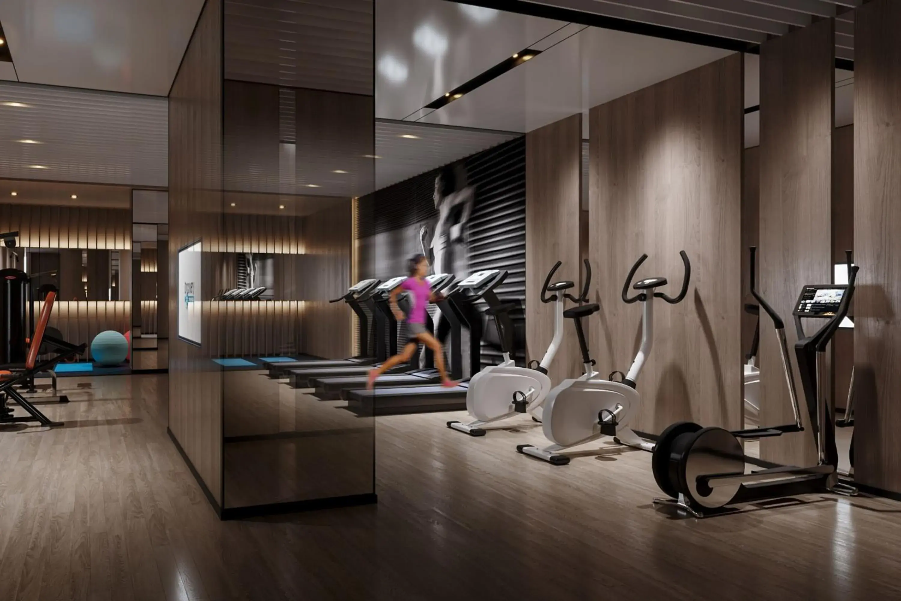 Fitness centre/facilities, Fitness Center/Facilities in Courtyard by Marriott Hangzhou Xihu