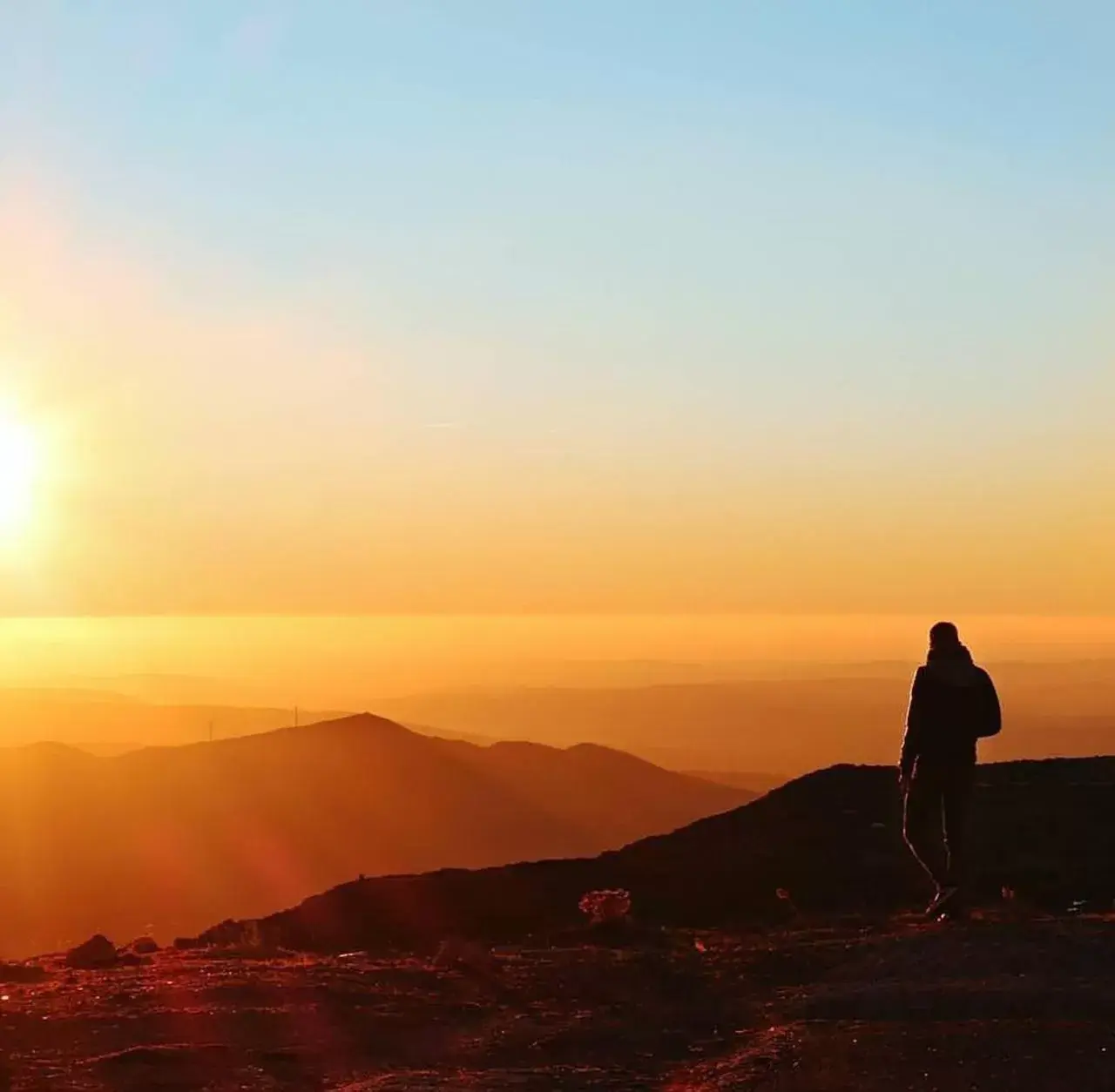 Natural landscape, Sunrise/Sunset in Casa de São Lourenço - Burel Mountain Hotels