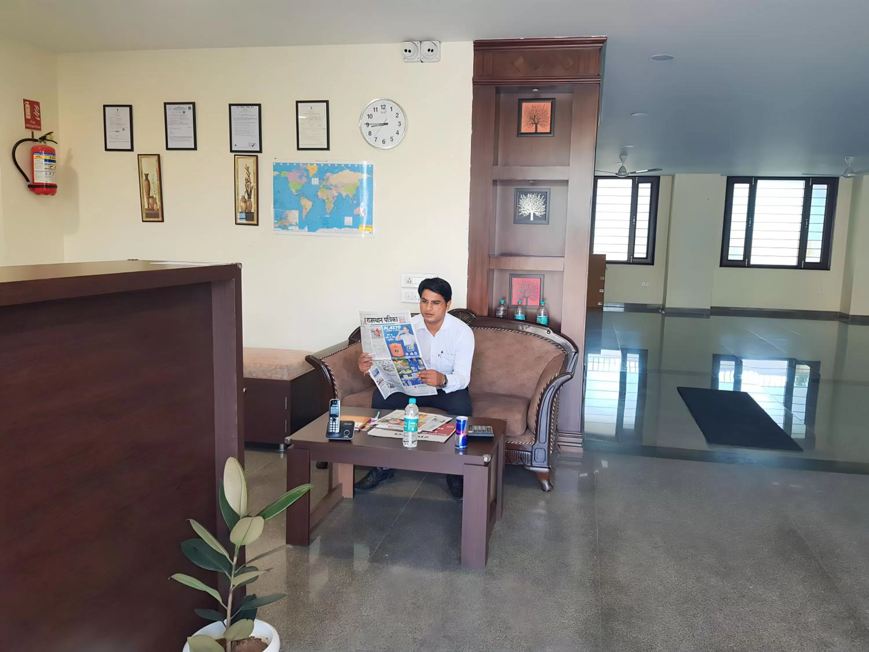 Lobby or reception in Sheerha Royal Residency-Near Jaipur Airport