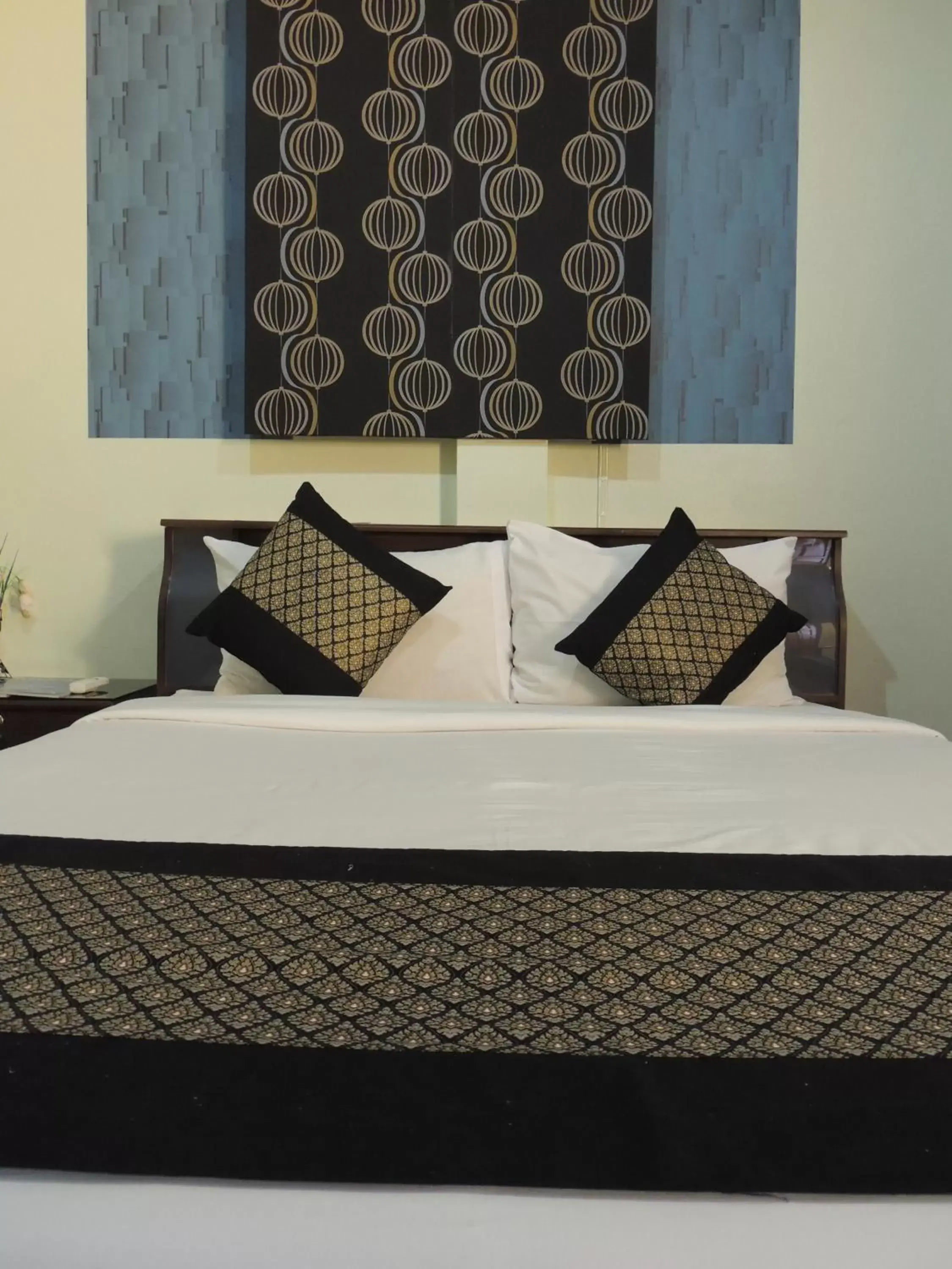 Decorative detail, Bed in Khaolak Grand City