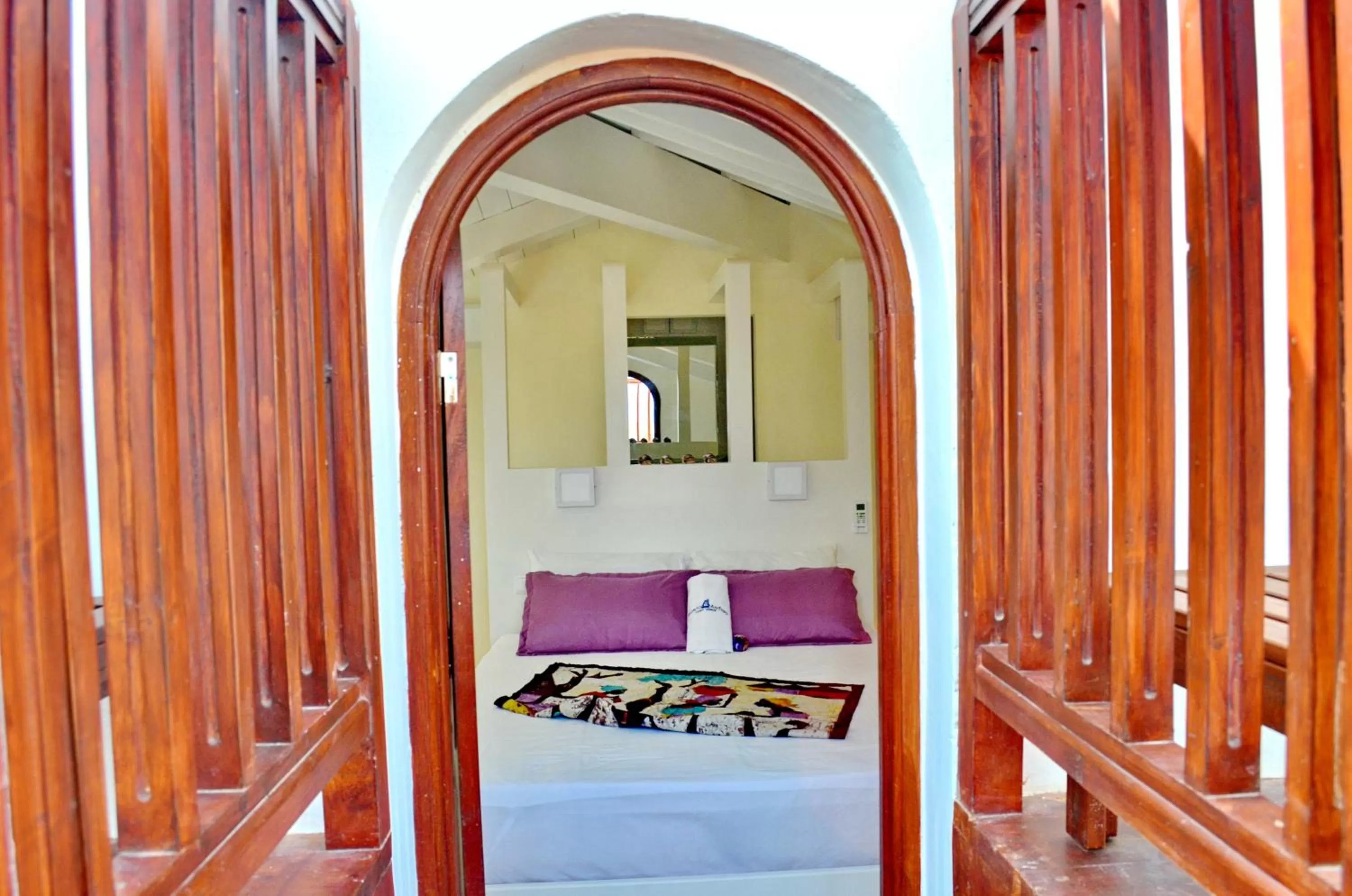 Balcony/Terrace, Bed in Porto Antigo Hotel BB