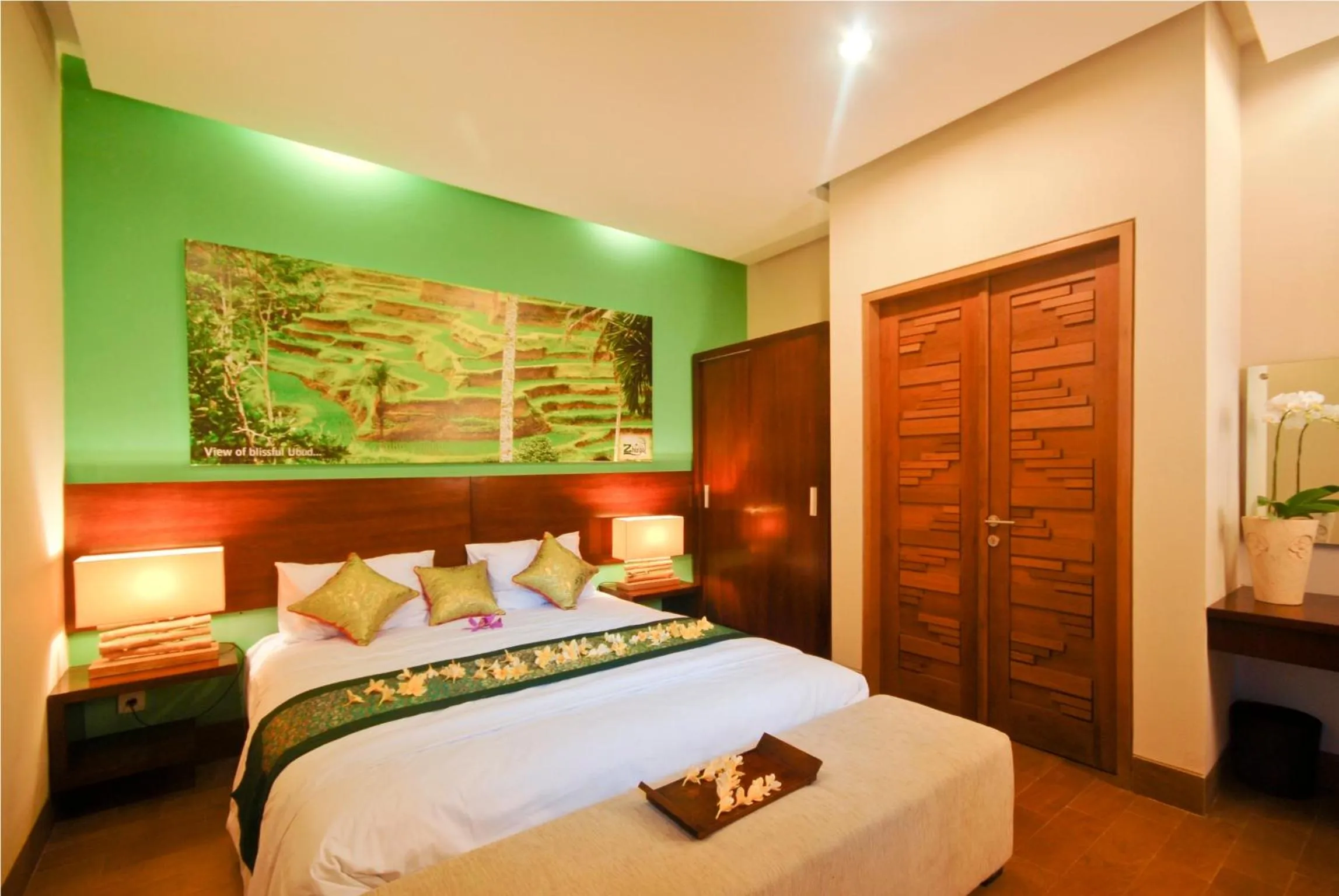 Bed in The Green Zhurga Suite Seminyak