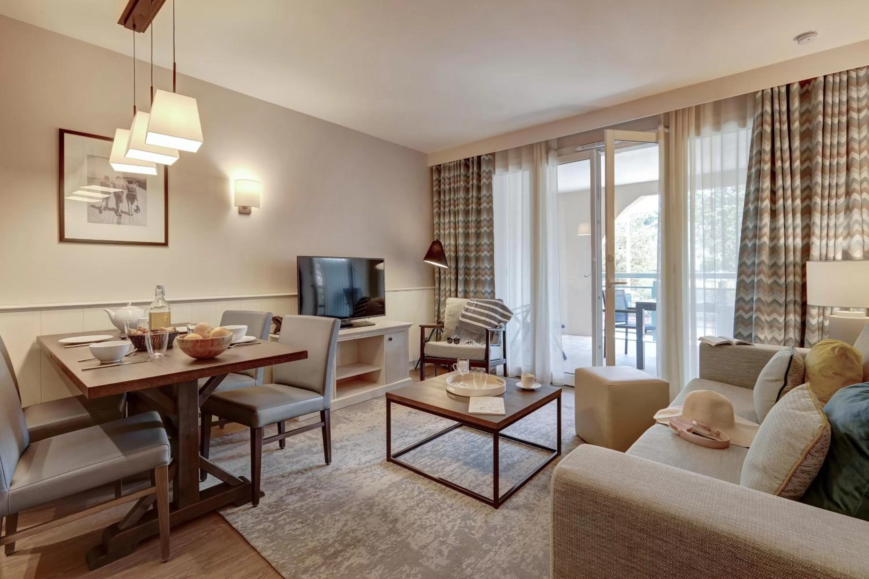 Patio in Résidence Pierre & Vacances Premium Presqu'Ile de la Touques