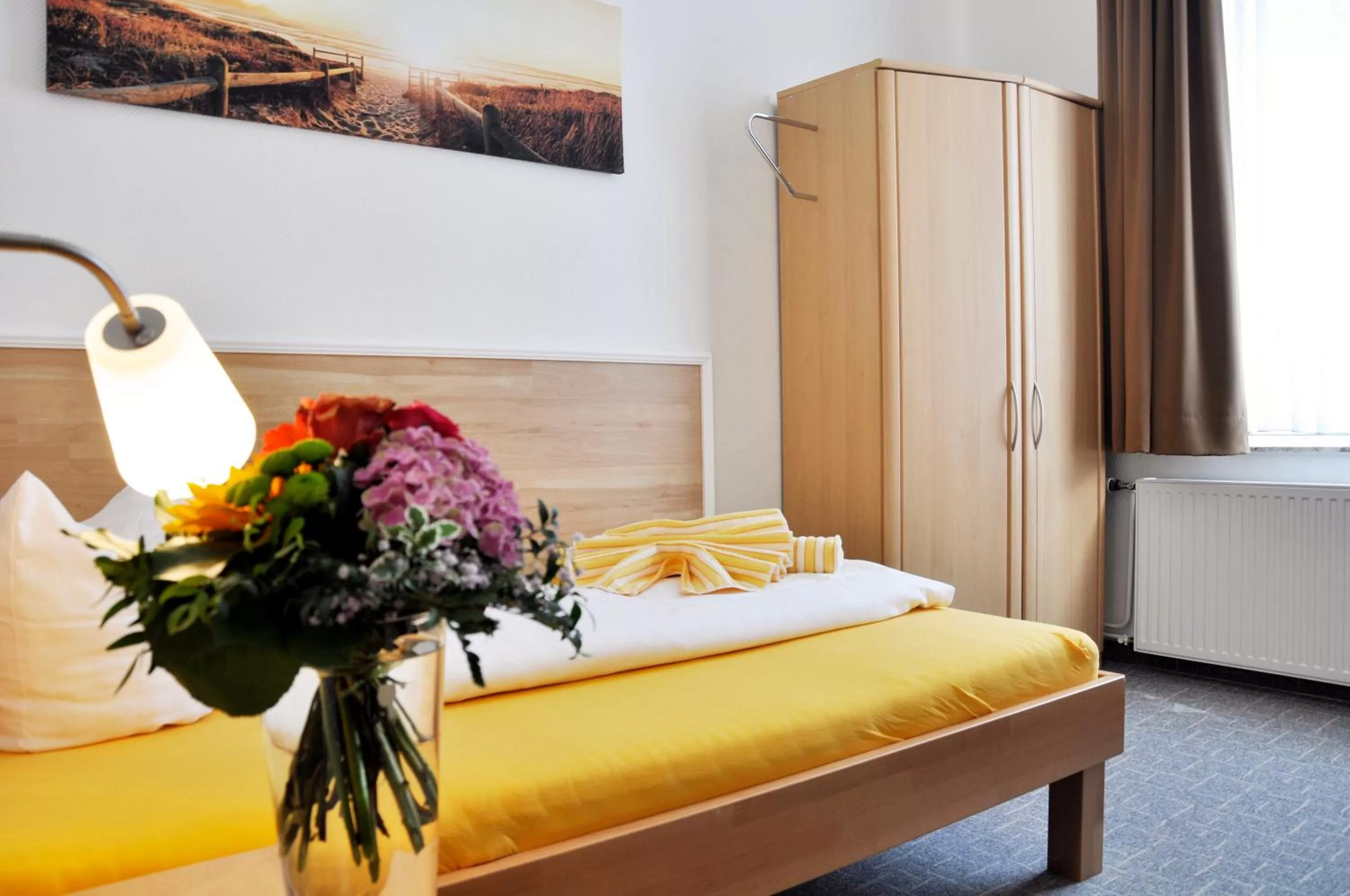 Bed in Hotel Atlantik