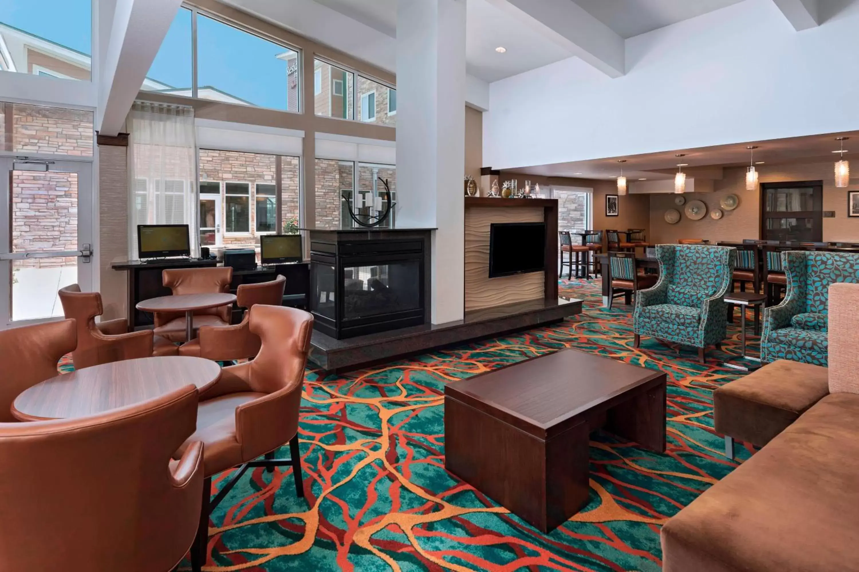 Lobby or reception, Lounge/Bar in Residence Inn by Marriott Omaha West