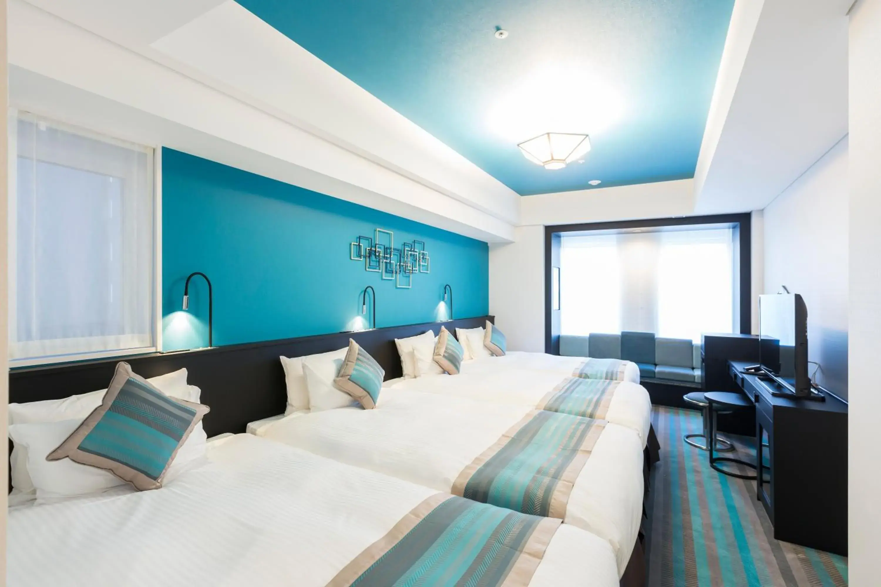 Bed in Hotel Dans Le Coeur Osaka Umeda