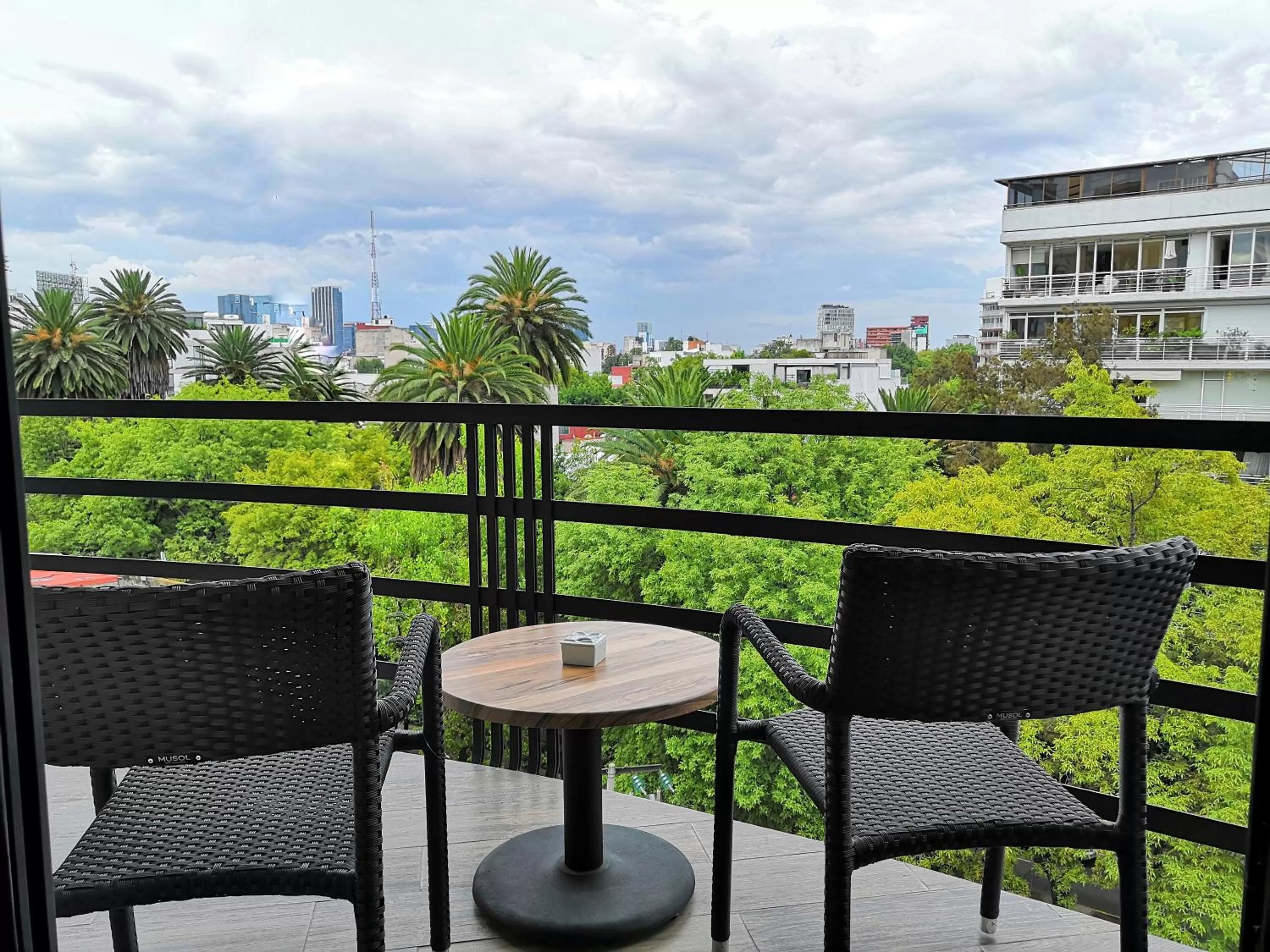 Quiet street view in Hotel Círculo Condesa