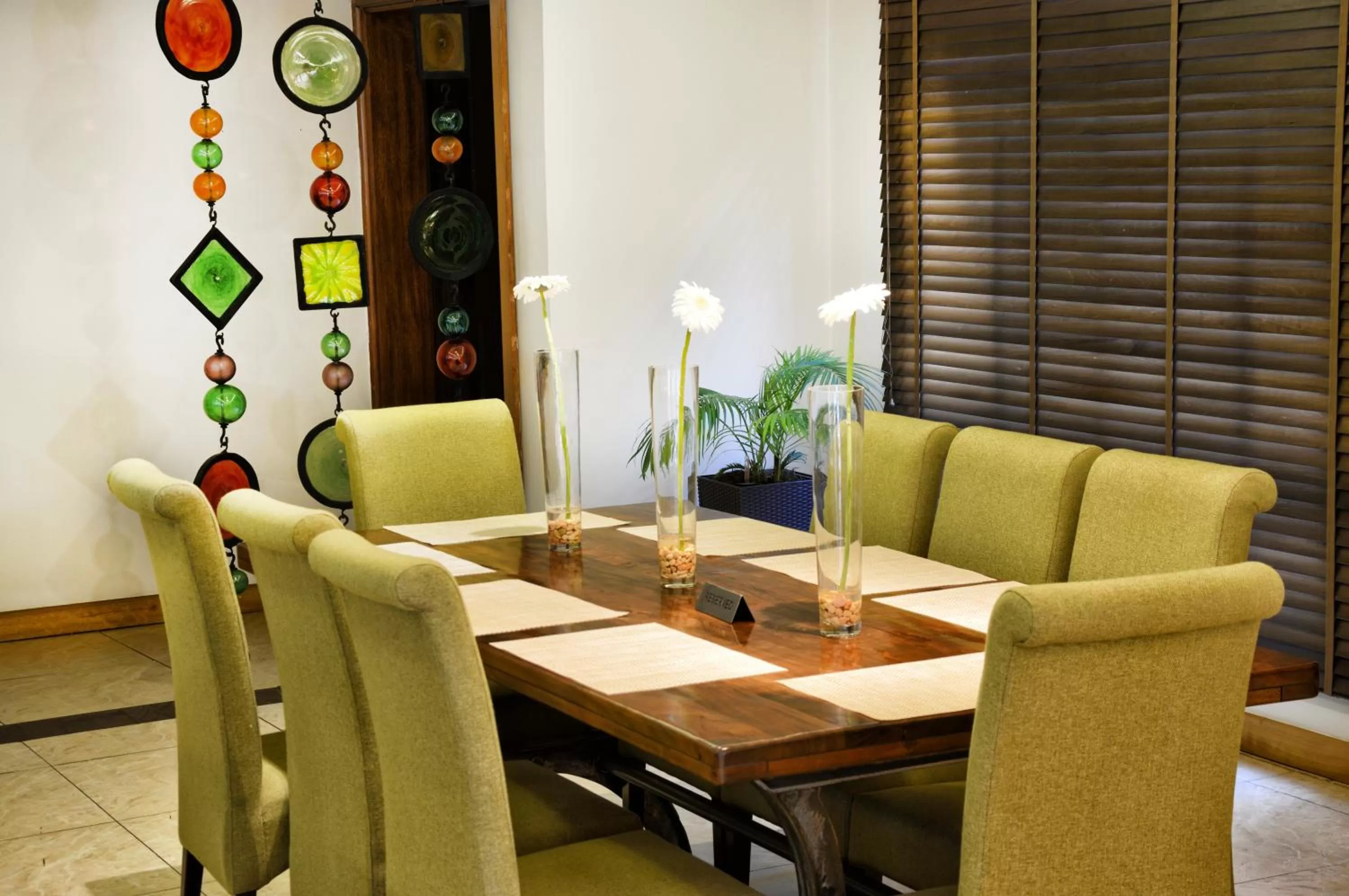 Dining area in The Zehneria Hotel