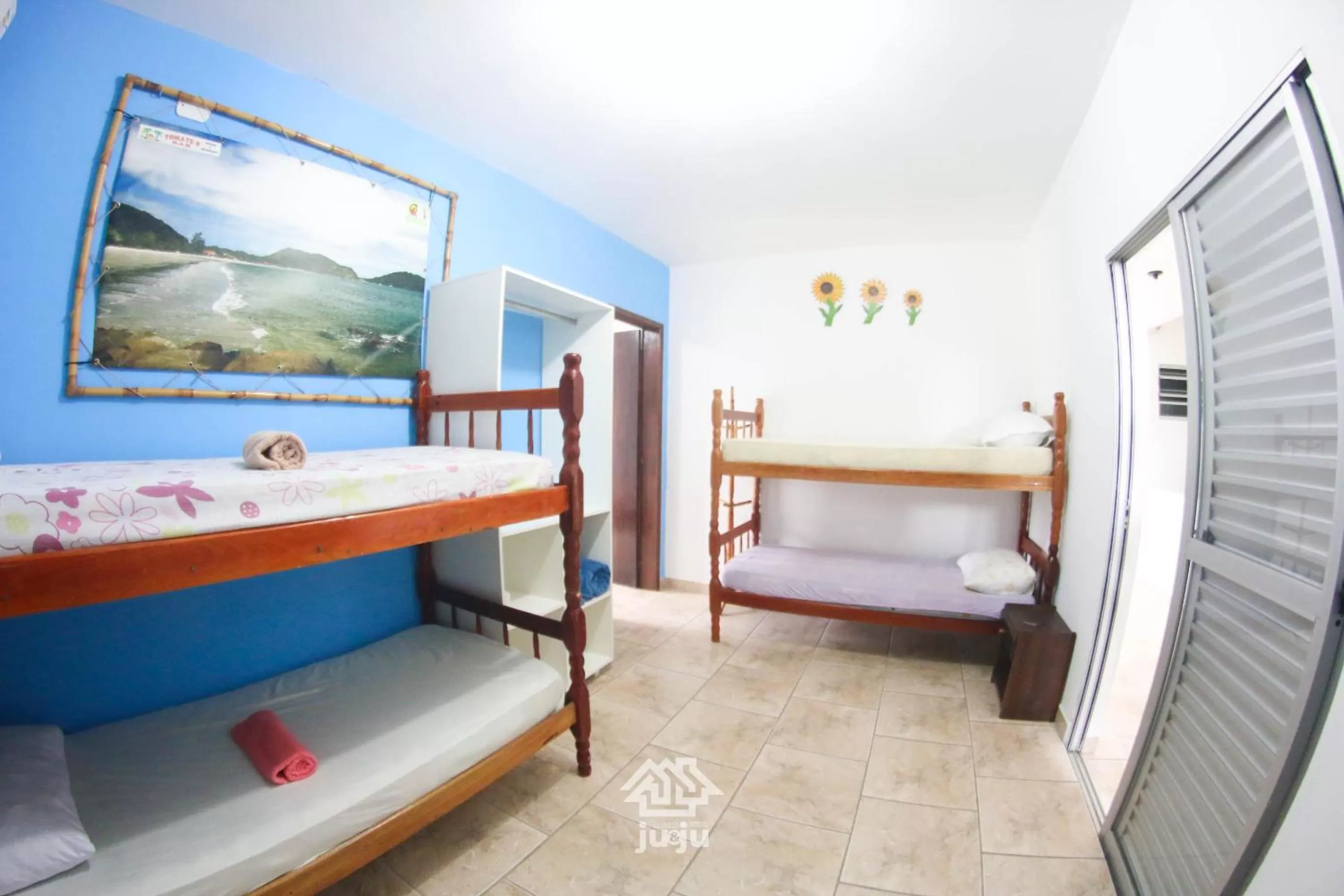 Bed in Pousada Ju&Ju à 400 mts DA PRAIA