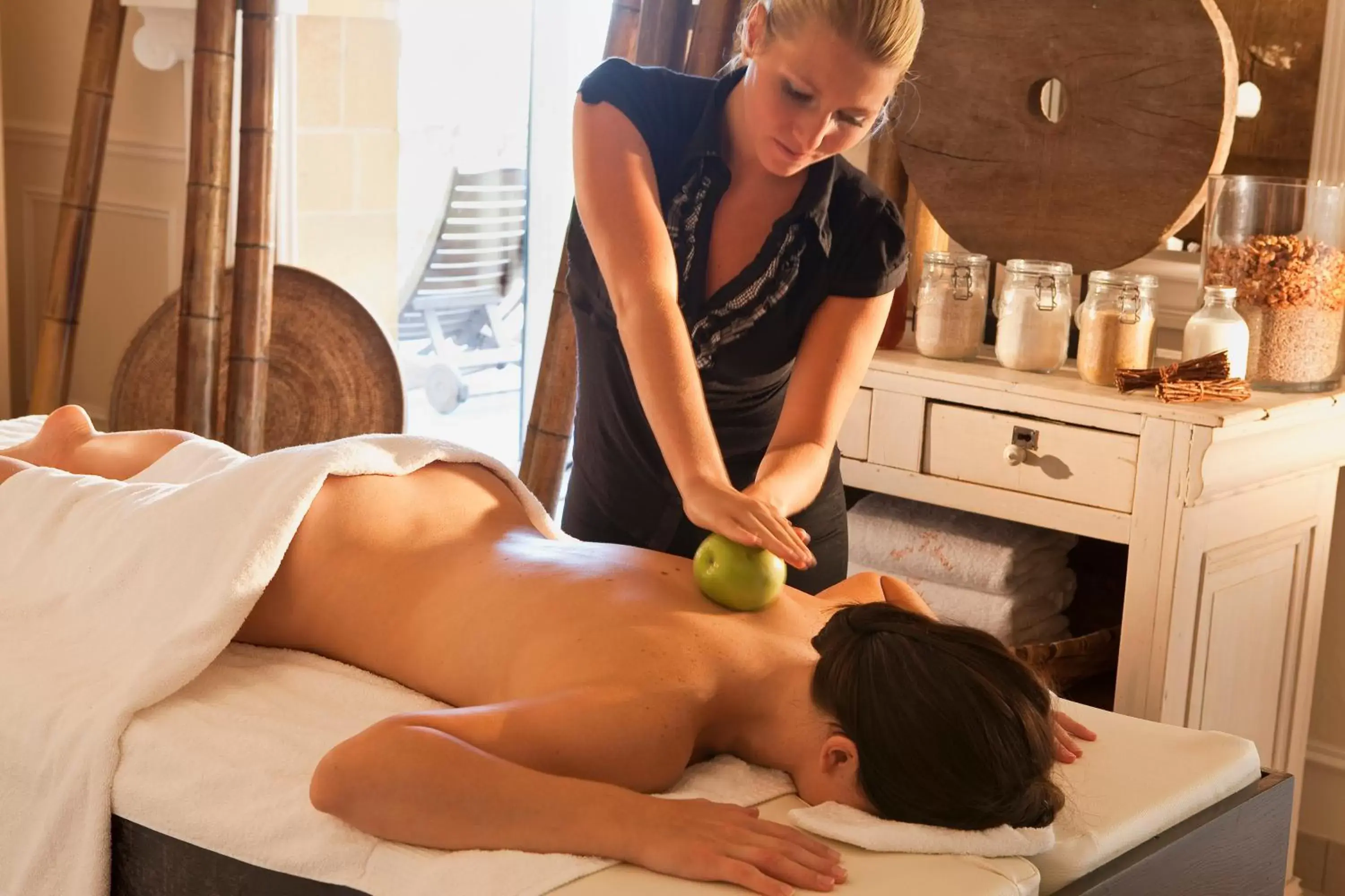 Massage in La Ferme Saint Simeon Spa - Relais & Chateaux