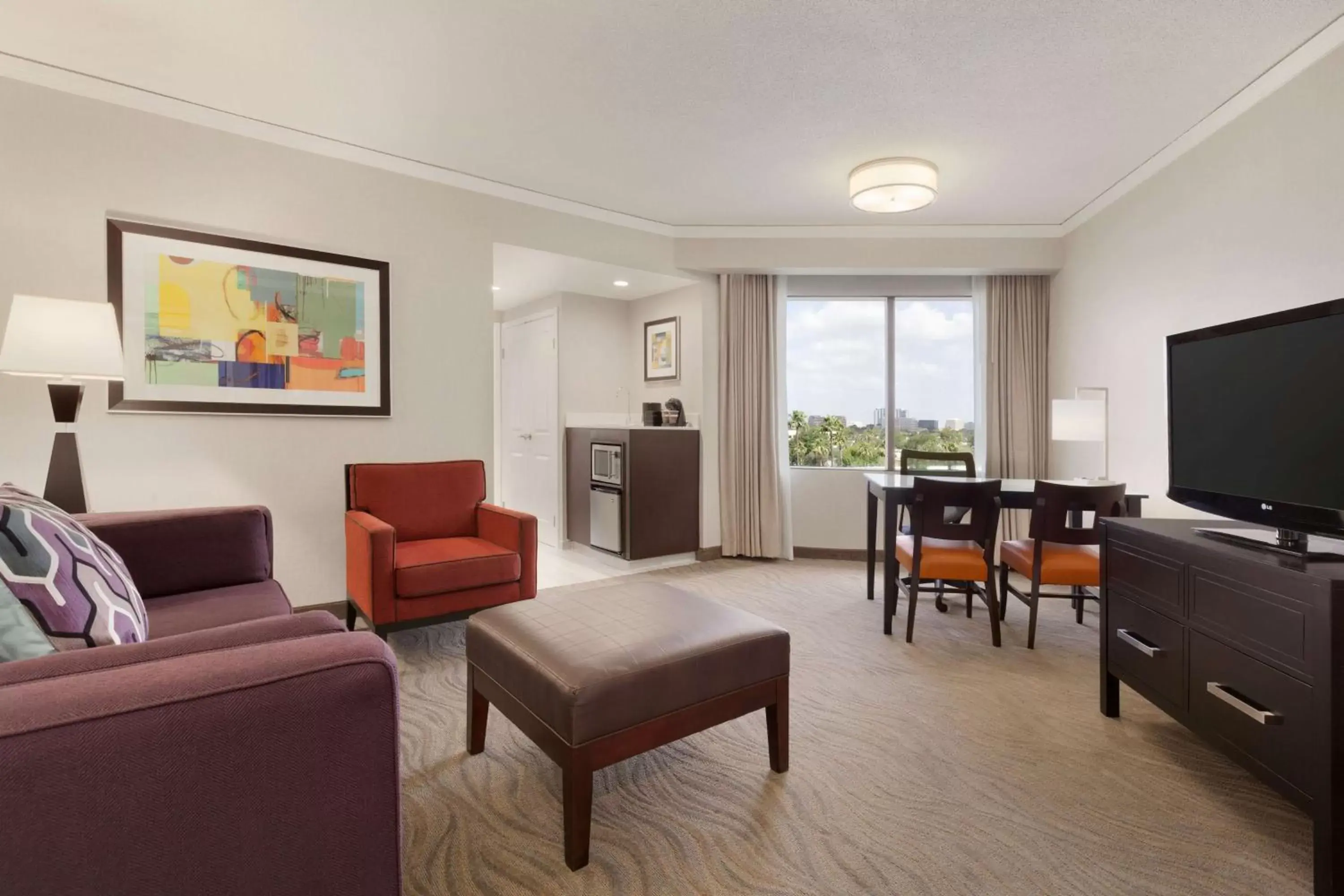 Living room, Seating Area in Embassy Suites by Hilton Irvine Orange County Airport