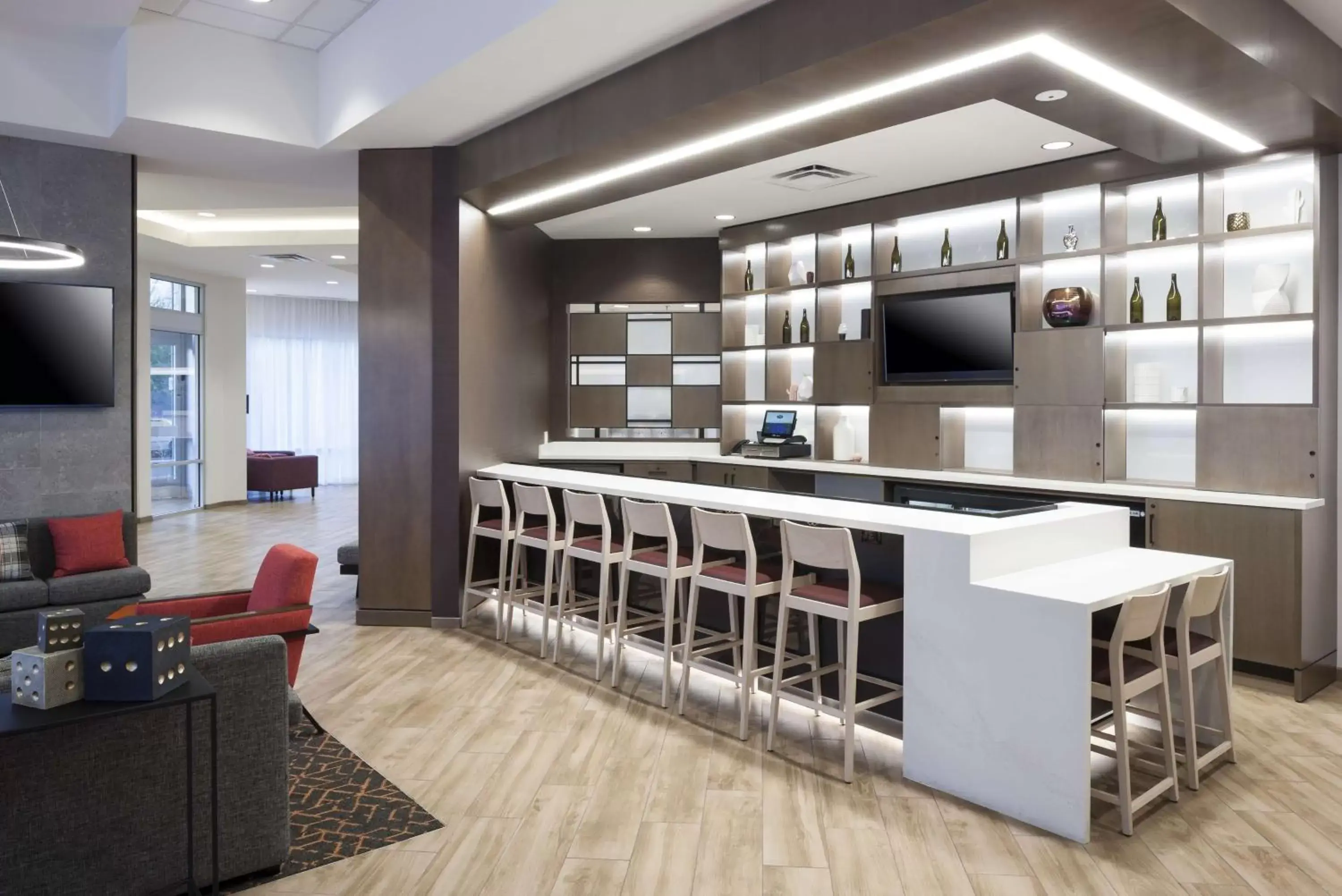 Lounge or bar, Lobby/Reception in Hampton Inn & Suites Phoenix Downtown