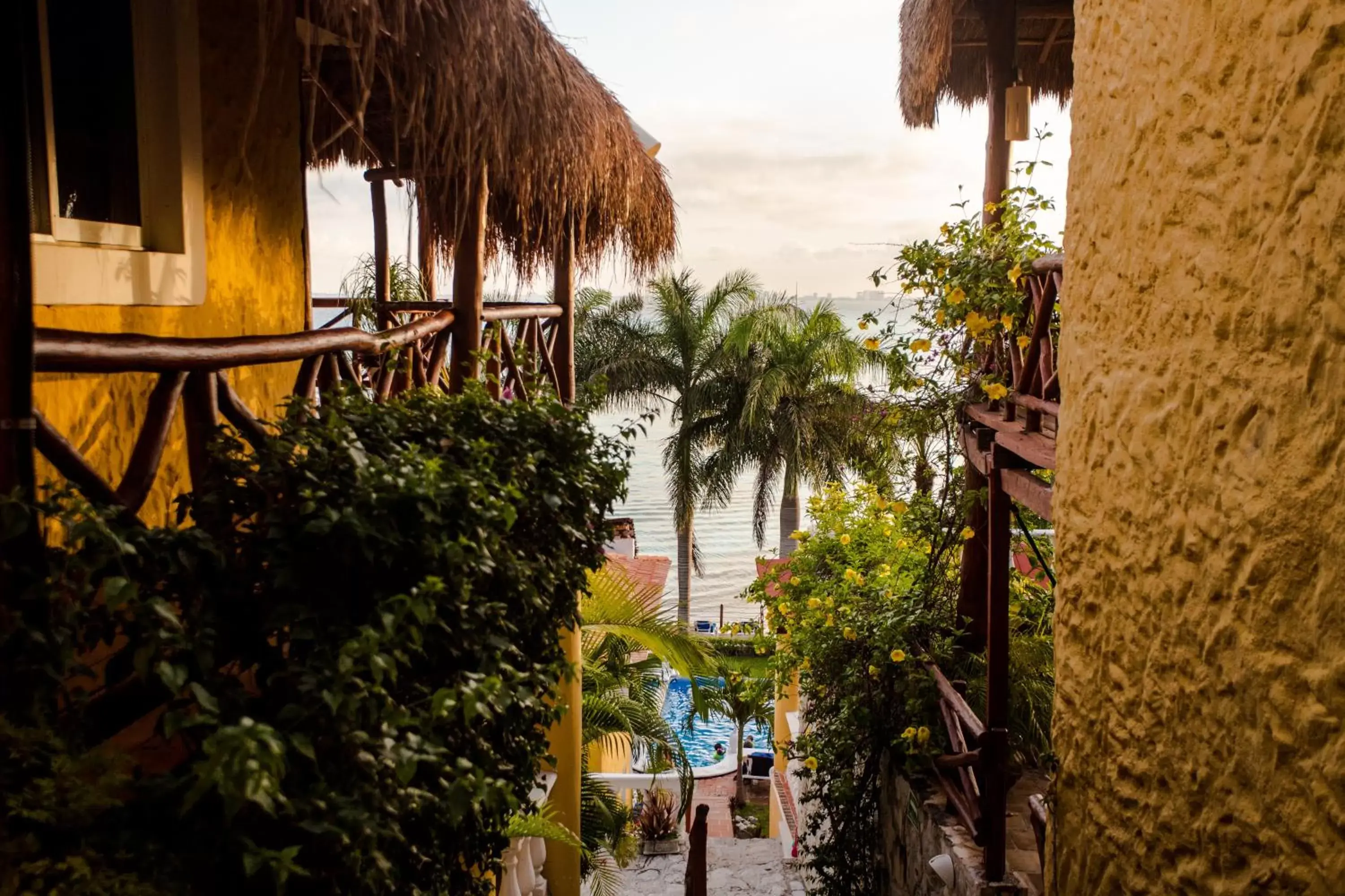 Facade/entrance in Hotel La Joya Isla Mujeres