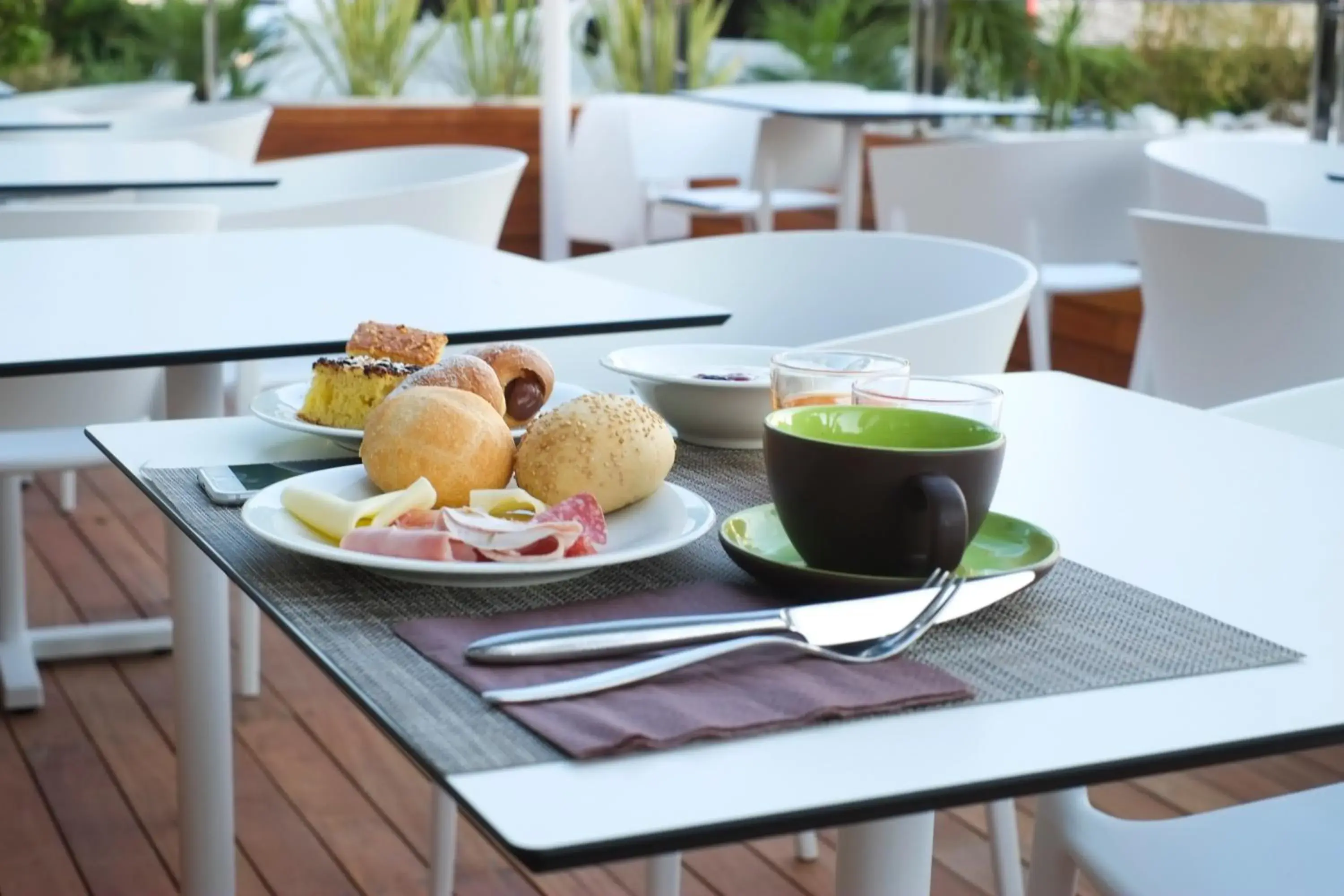 Continental breakfast in Oxygen Lifestyle Hotel/Helvetia Parco