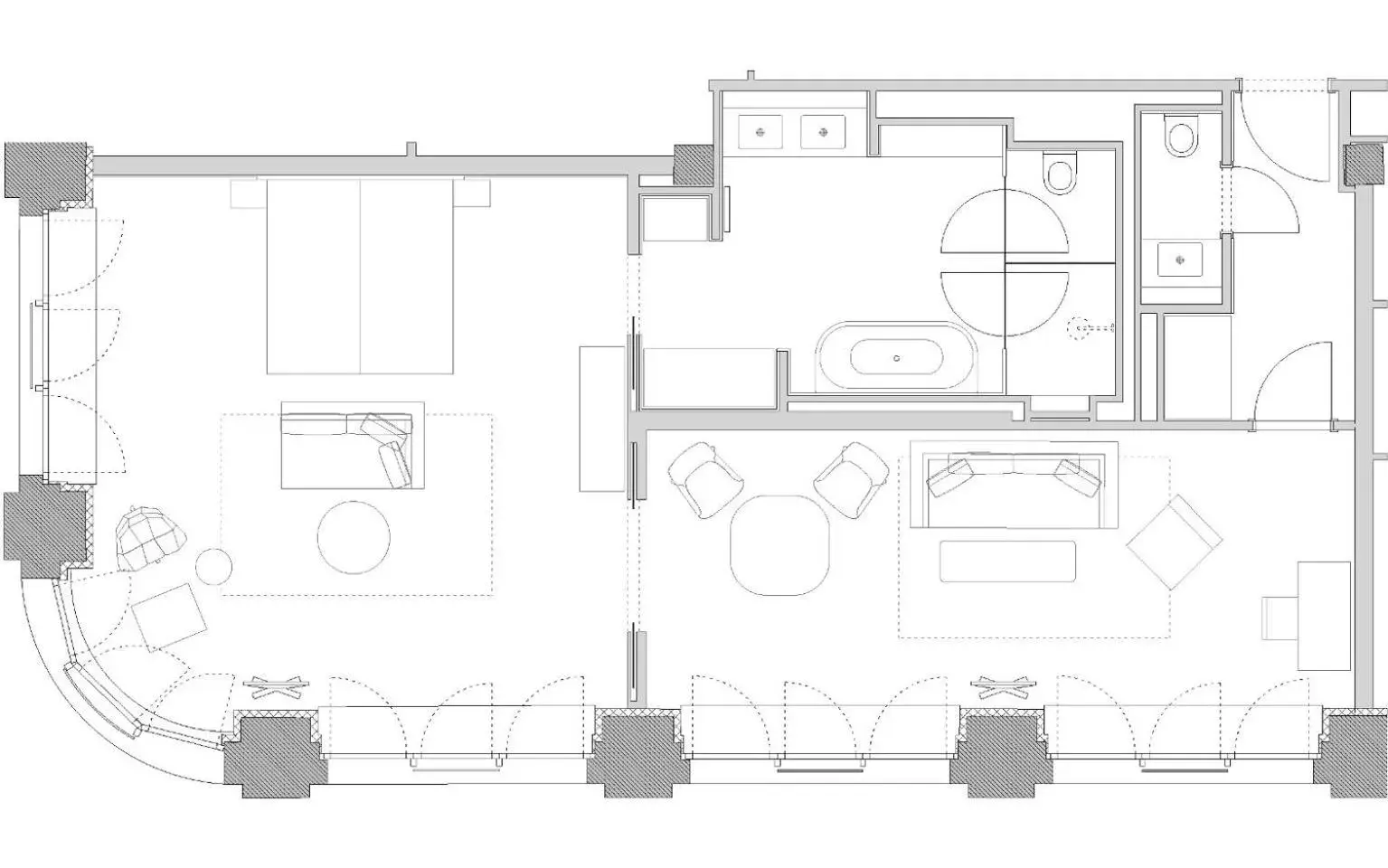 Photo of the whole room, Floor Plan in Orania.Berlin