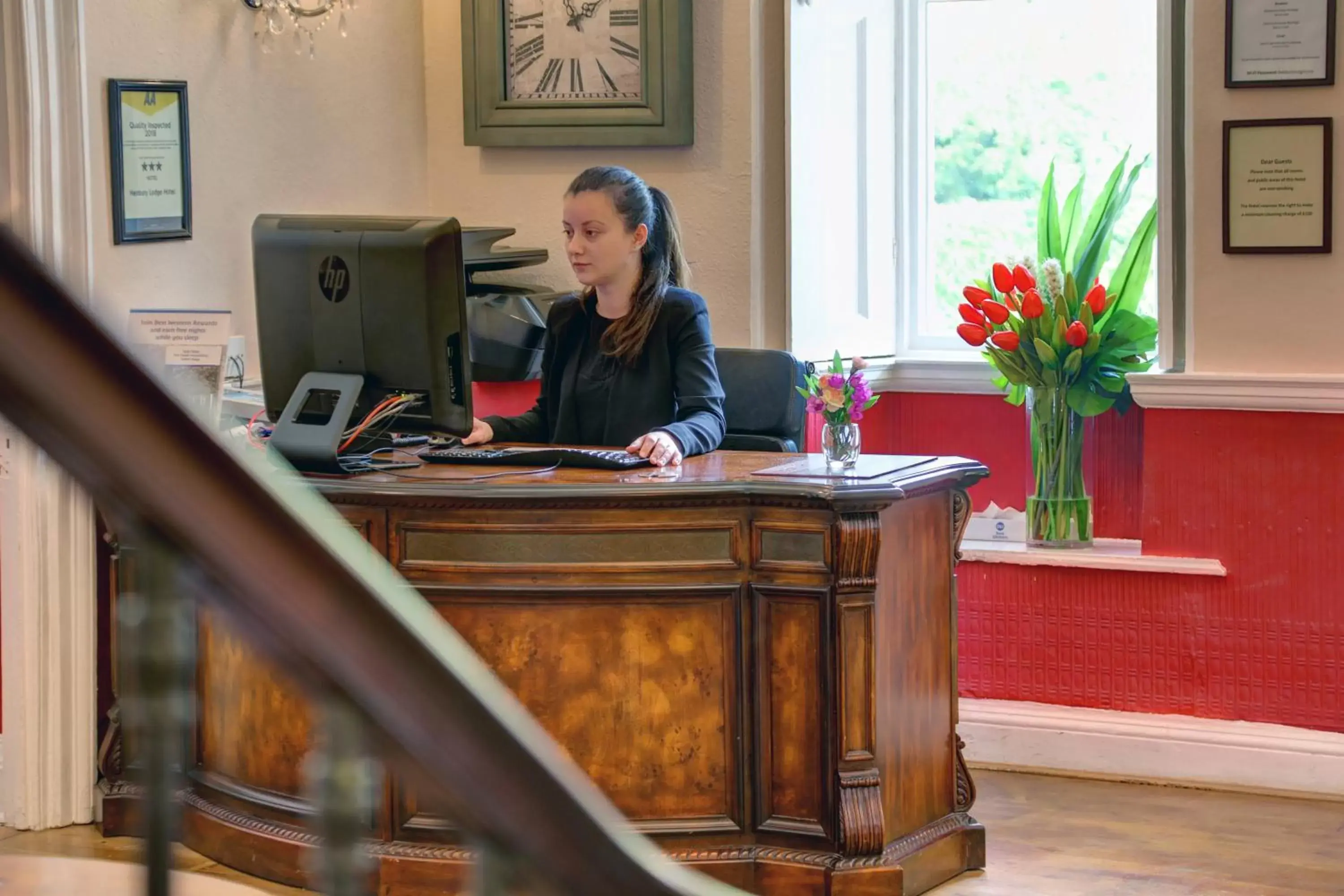 Lobby or reception, Lobby/Reception in Best Western Henbury Lodge Hotel