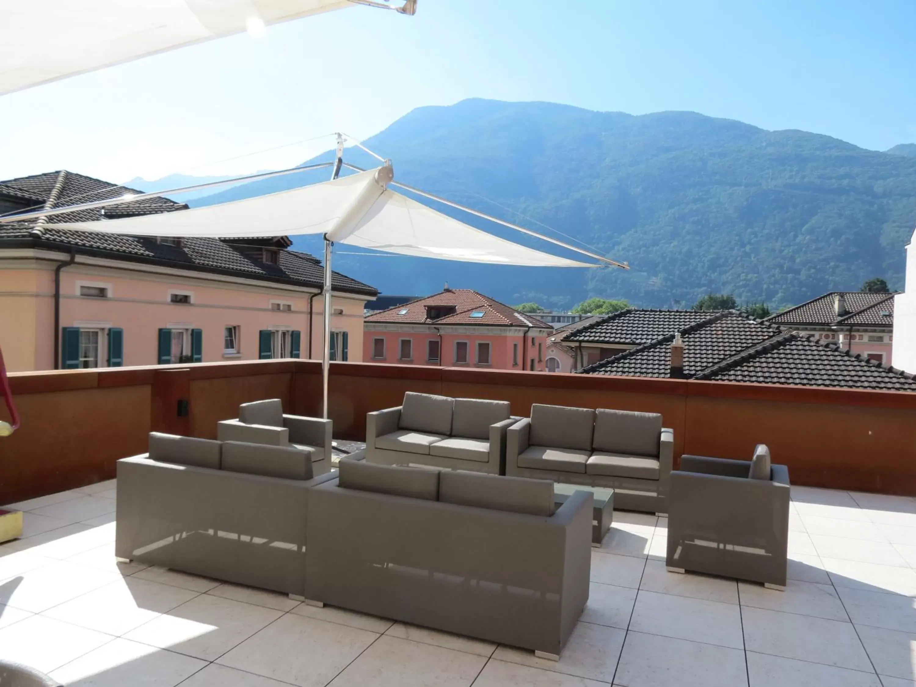 Balcony/Terrace, Patio/Outdoor Area in Hotel Internazionale Bellinzona