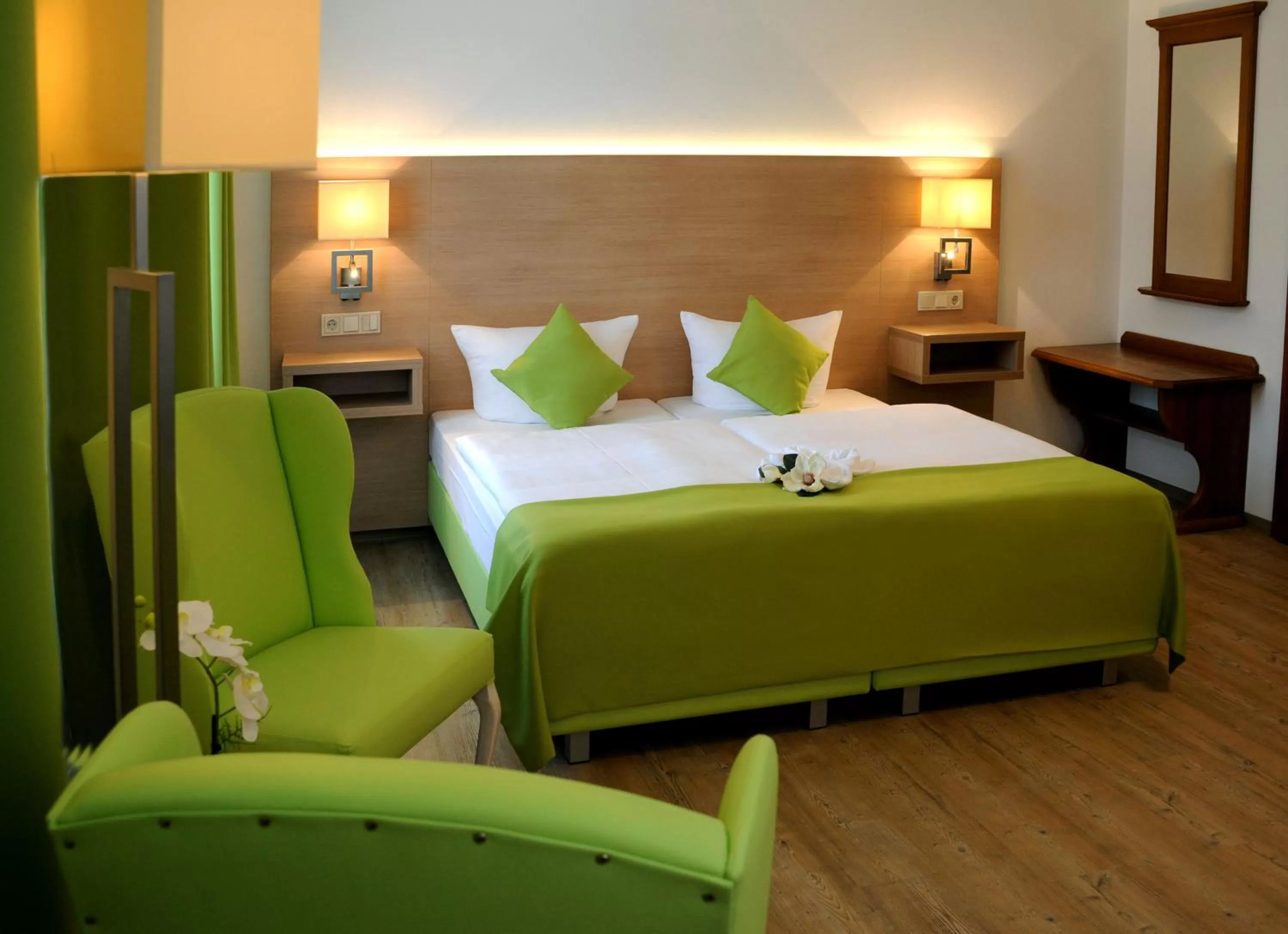 Decorative detail, Bed in Parkhotel Forsthaus