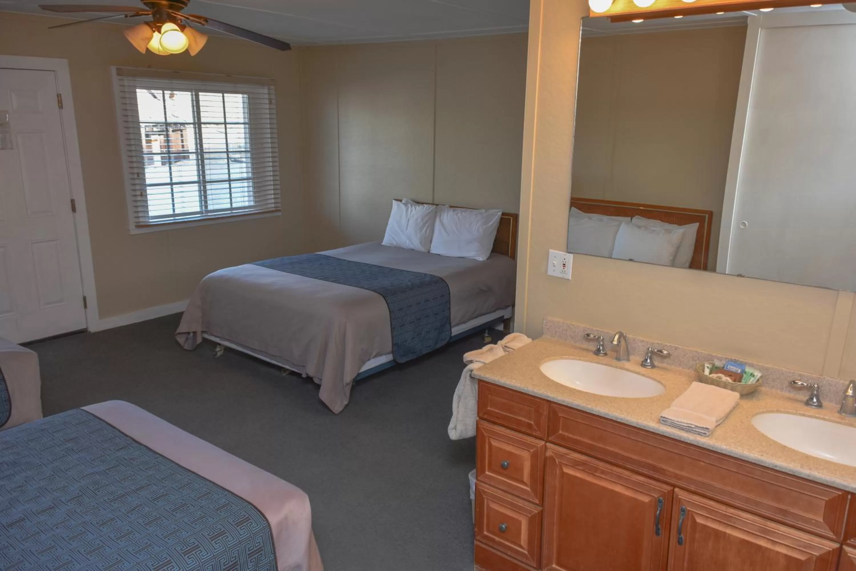 Bed in Panamint Springs Motel & Tents